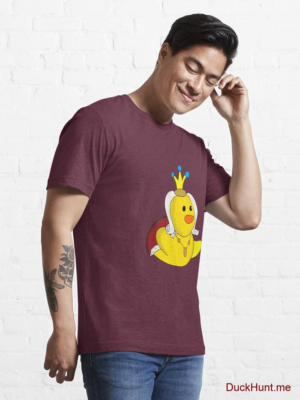 Royal Duck Dark Red Essential T-Shirt (Front printed) alternative image 6