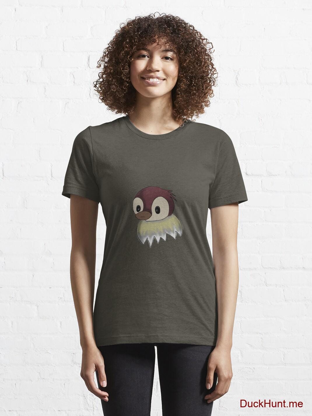 Ghost Duck (fogless) Army Essential T-Shirt (Front printed) alternative image 5
