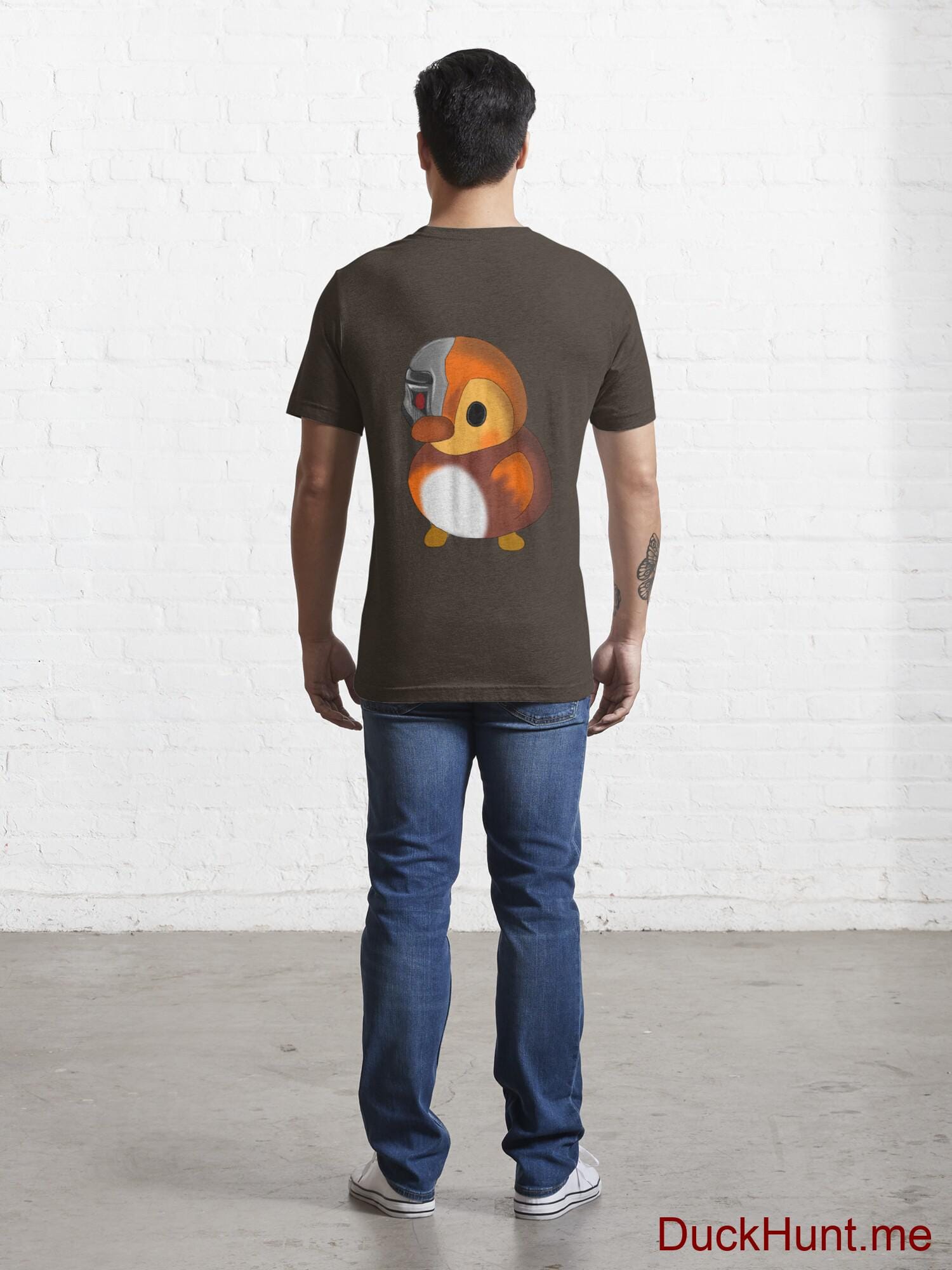 Mechanical Duck Brown Essential T-Shirt (Back printed) alternative image 3
