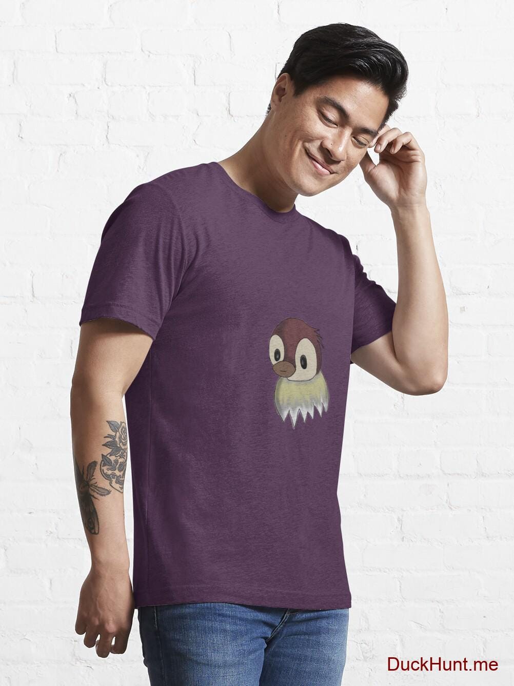 Ghost Duck (fogless) Eggplant Essential T-Shirt (Front printed) alternative image 6