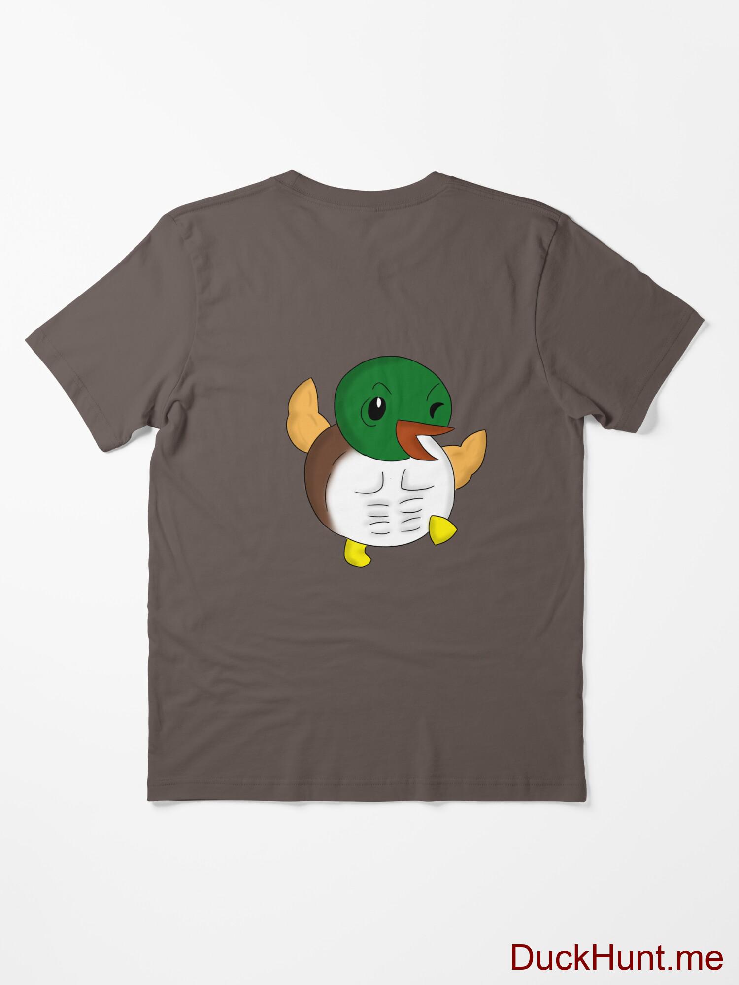 Super duck Dark Grey Essential T-Shirt (Back printed) alternative image 1