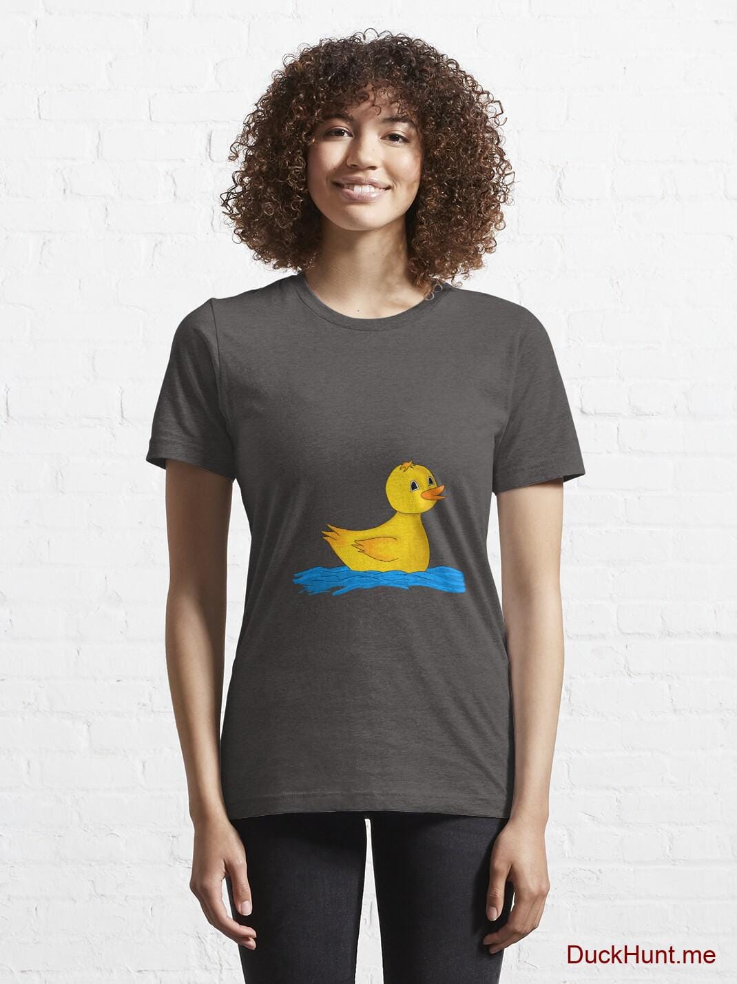 Plastic Duck Charcoal Heather Essential T-Shirt (Front printed) alternative image 5