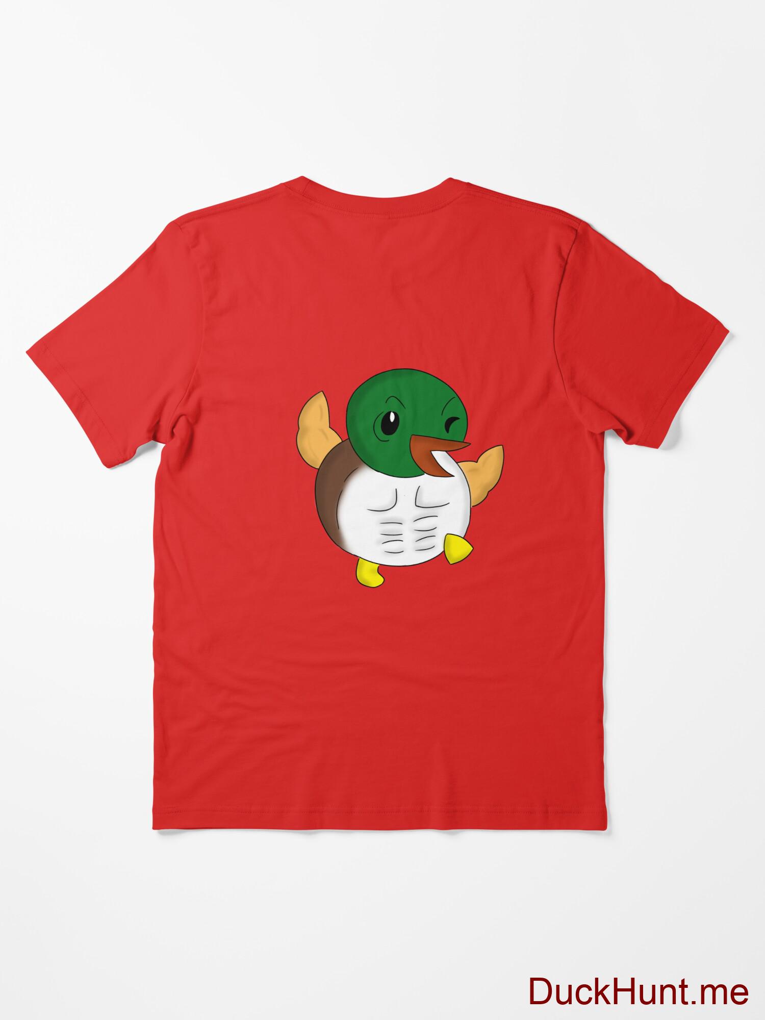 Super duck Red Essential T-Shirt (Back printed) alternative image 1
