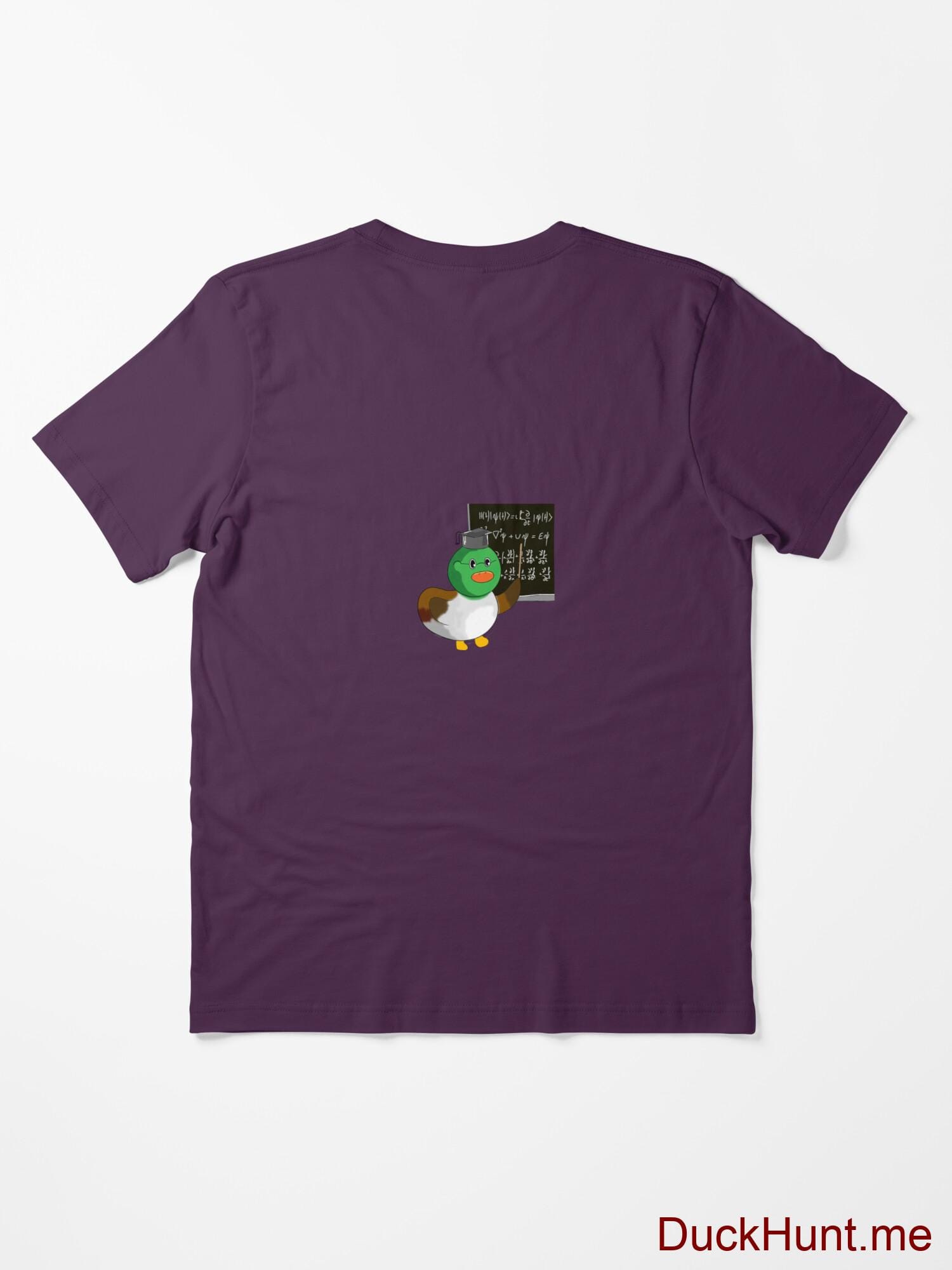 Prof Duck Eggplant Essential T-Shirt (Back printed) alternative image 1