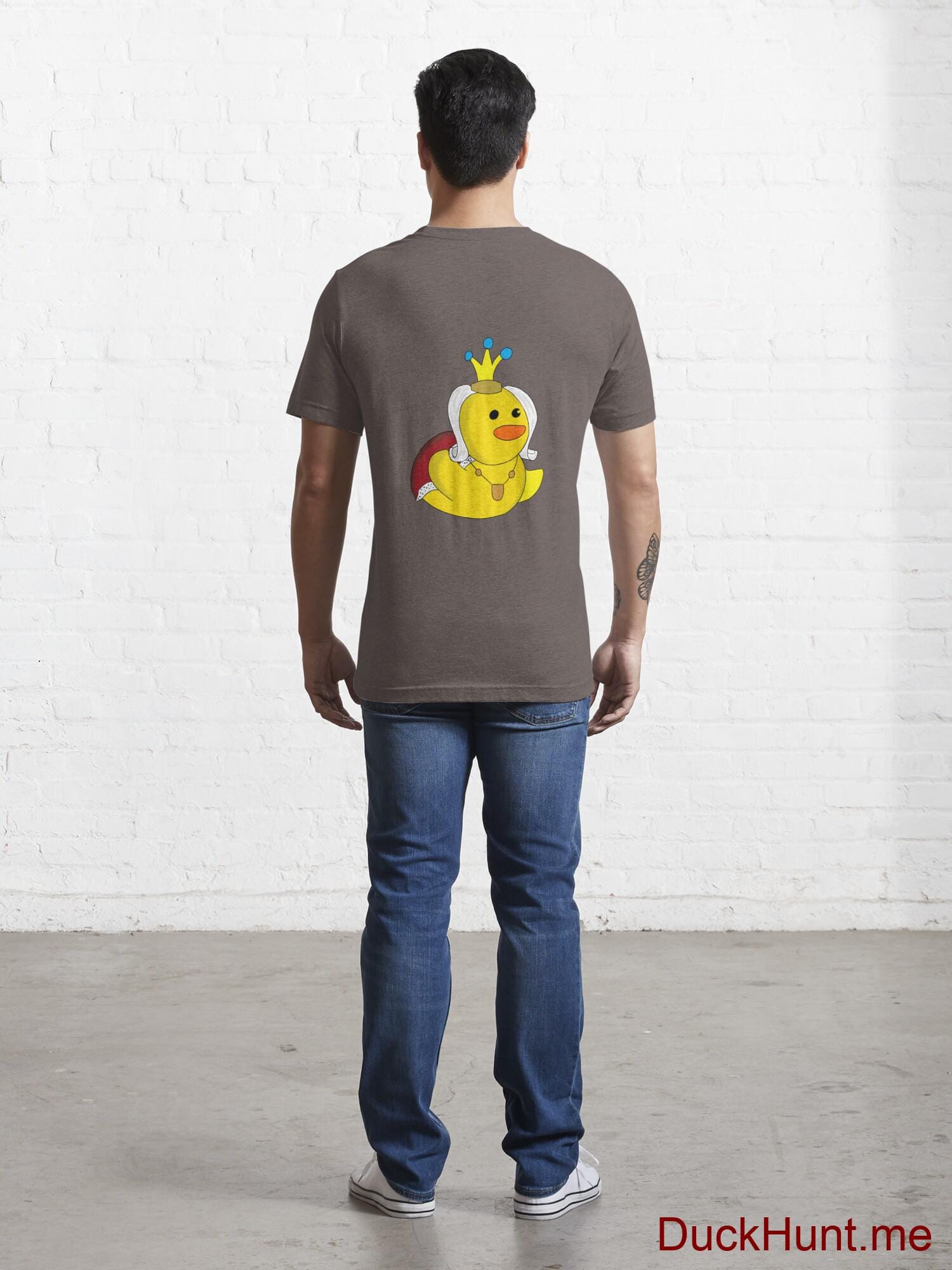 Royal Duck Dark Grey Essential T-Shirt (Back printed) alternative image 3