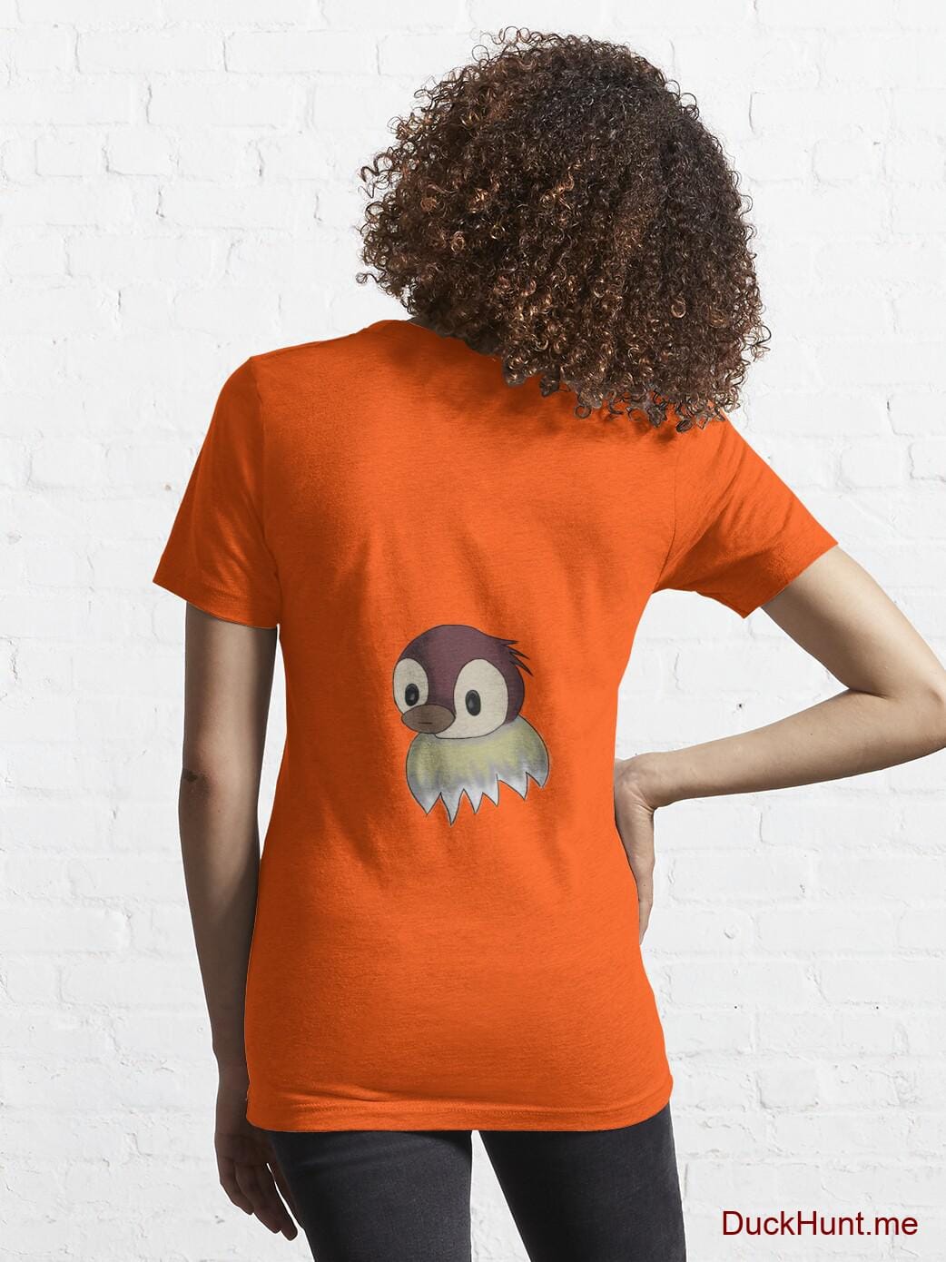 Ghost Duck (fogless) Orange Essential T-Shirt (Back printed) alternative image 4
