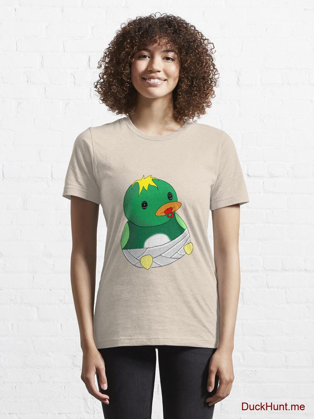 Baby duck Creme Essential T-Shirt (Front printed) alternative image 5