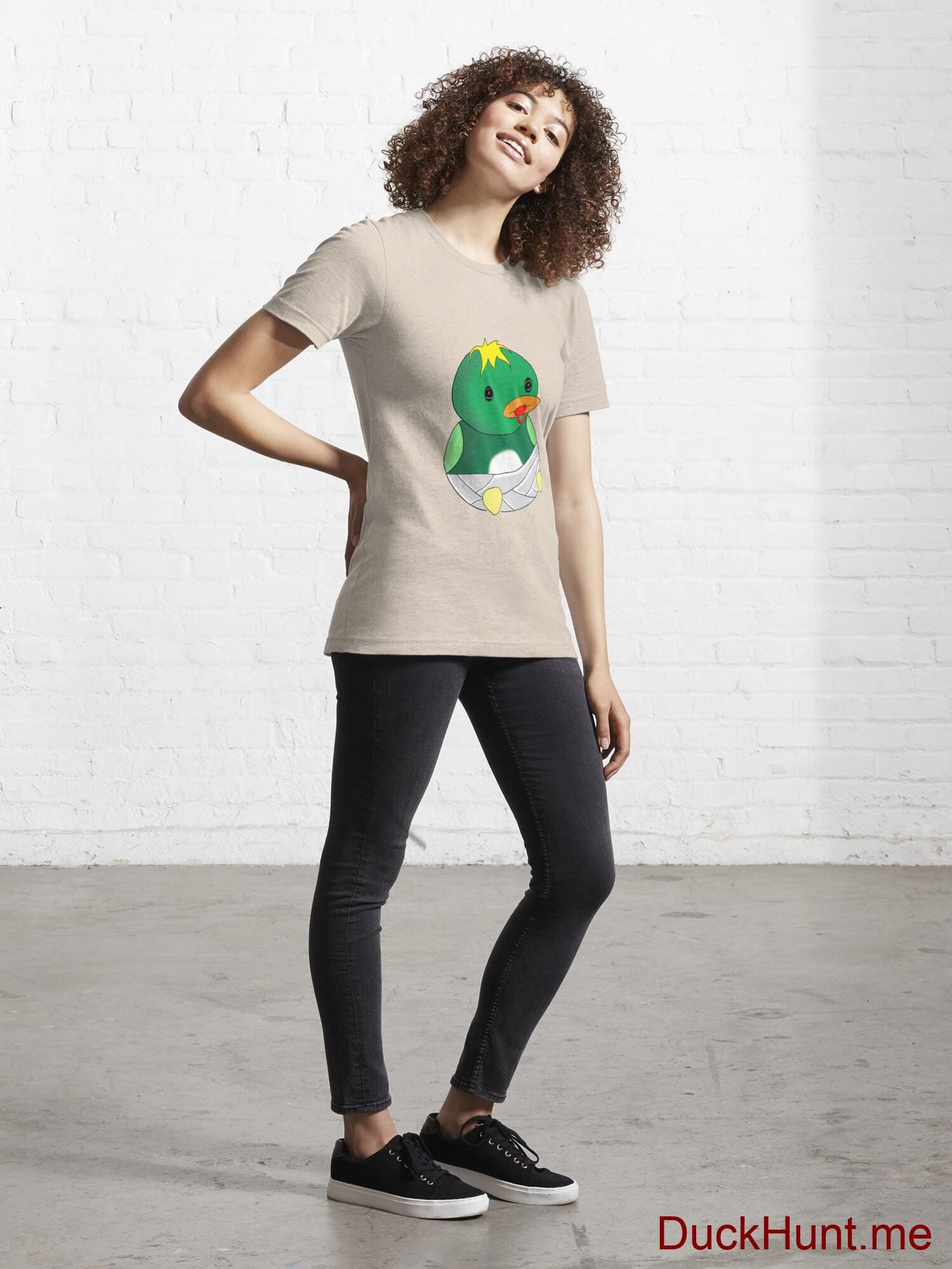 Baby duck Creme Essential T-Shirt (Front printed) alternative image 3