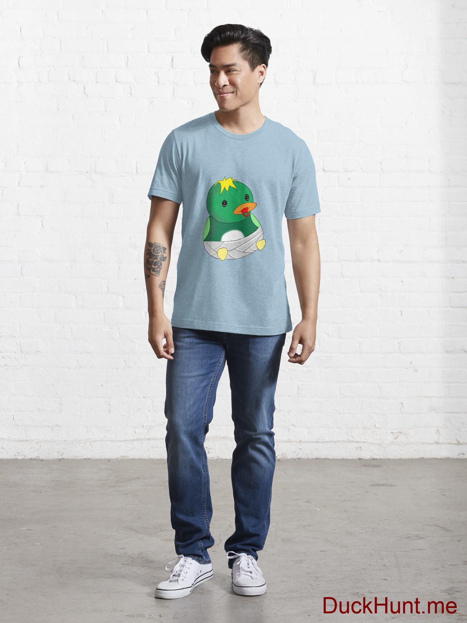 Baby duck Light Blue Essential T-Shirt (Front printed) alternative image 4