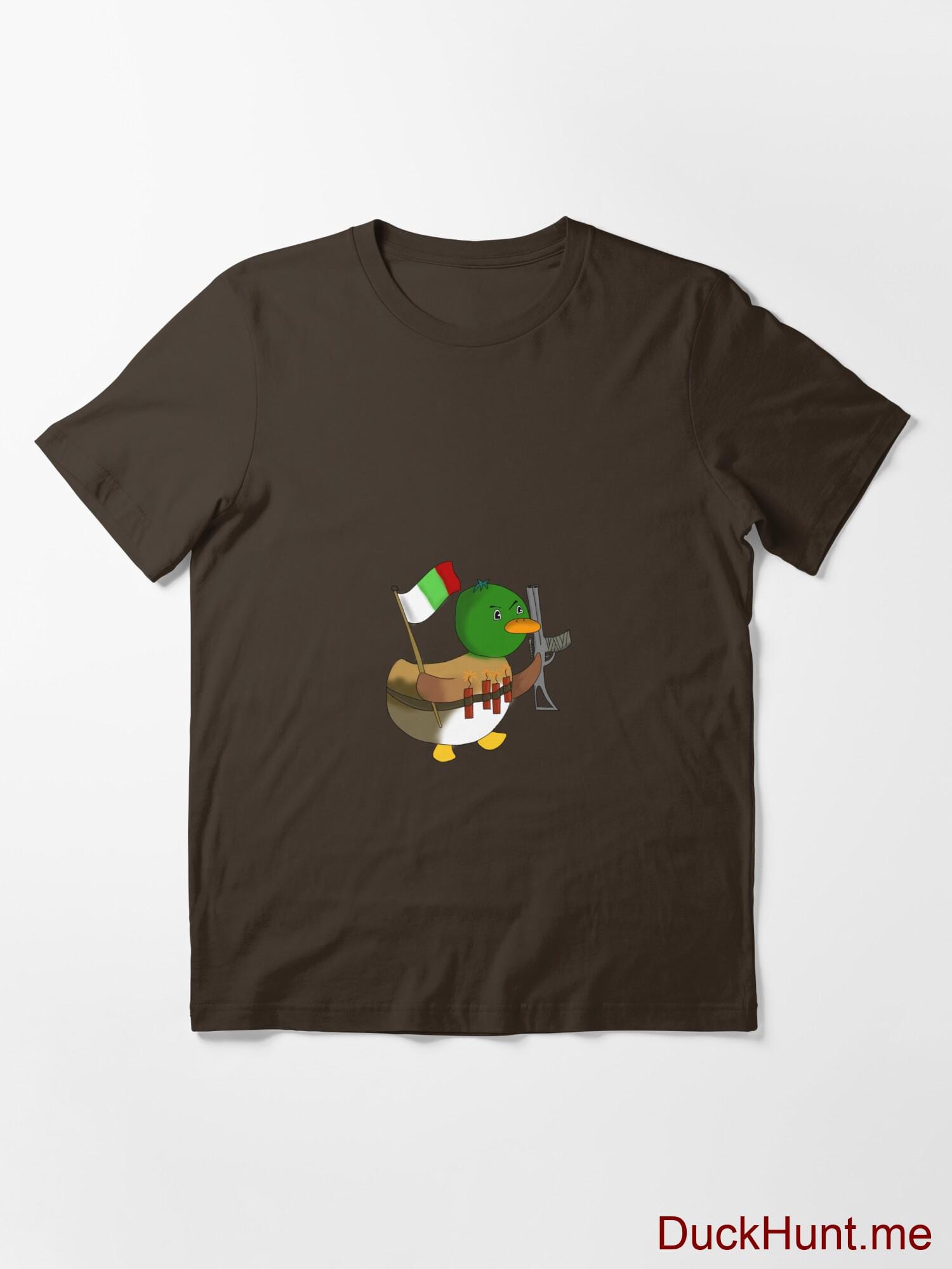 Kamikaze Duck Brown Essential T-Shirt (Front printed) alternative image 2