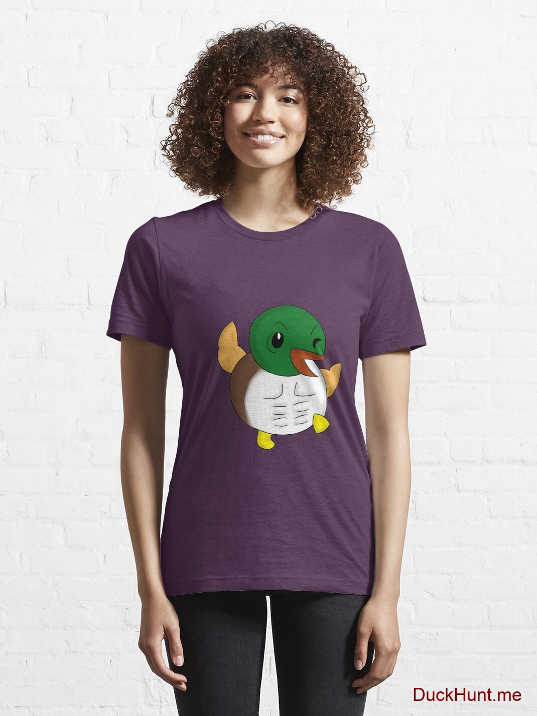 Super duck Eggplant Essential T-Shirt (Front printed) alternative image 5