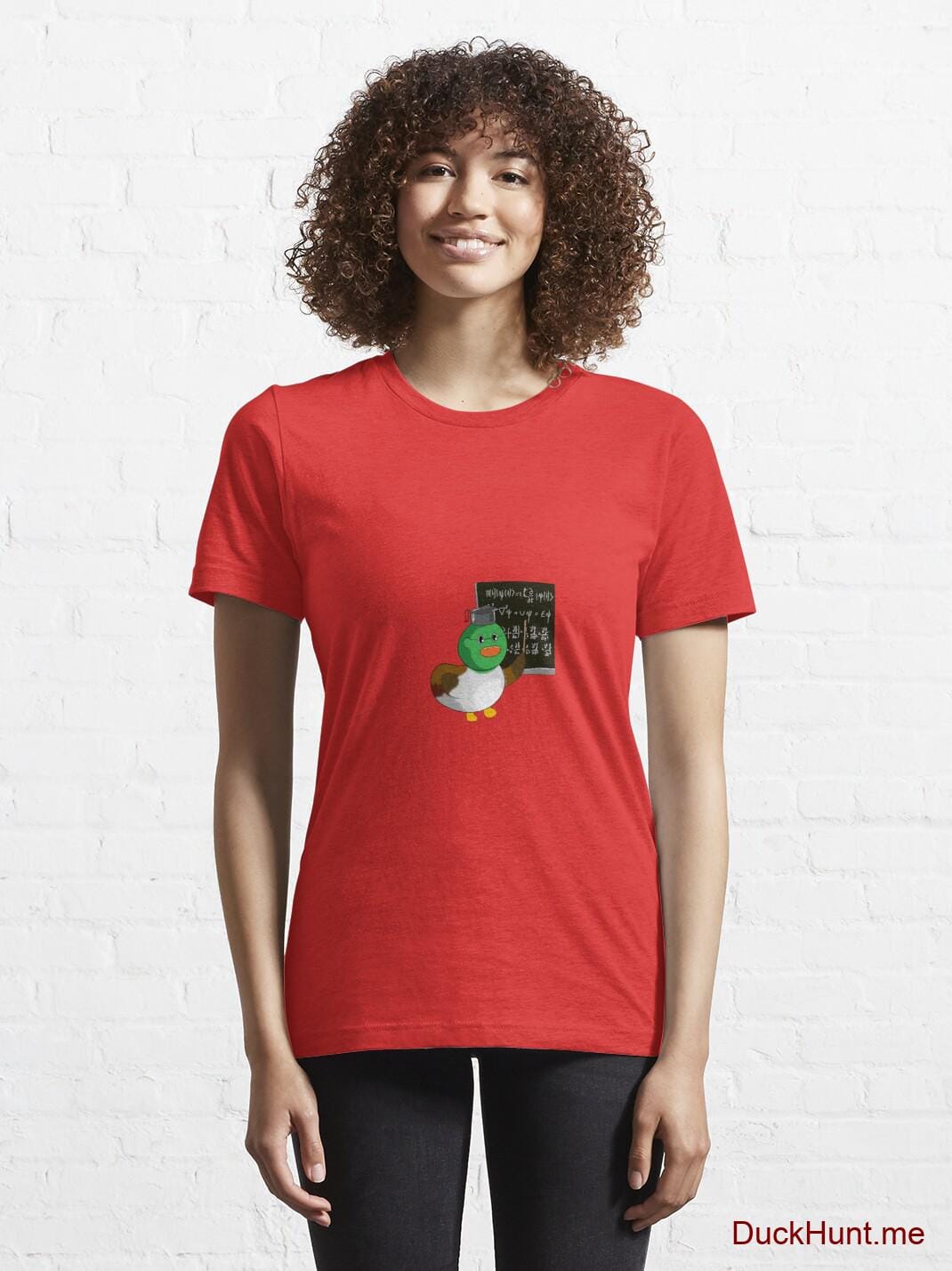 Prof Duck Red Essential T-Shirt (Front printed) alternative image 5