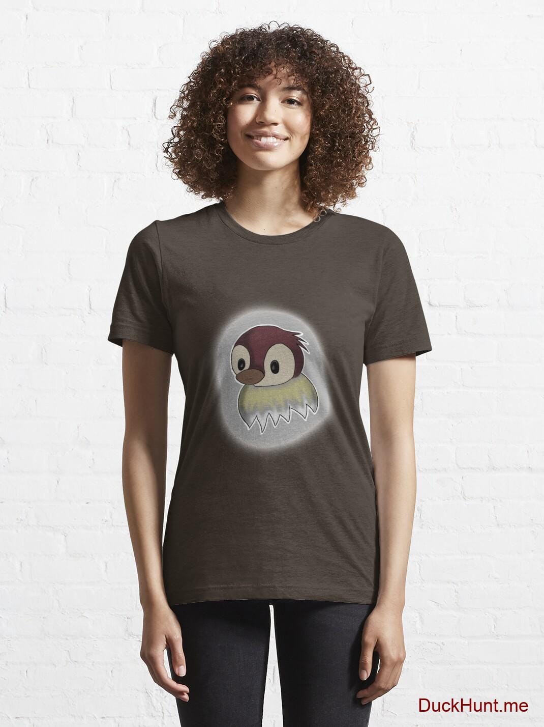 Ghost Duck (foggy) Brown Essential T-Shirt (Front printed) alternative image 5