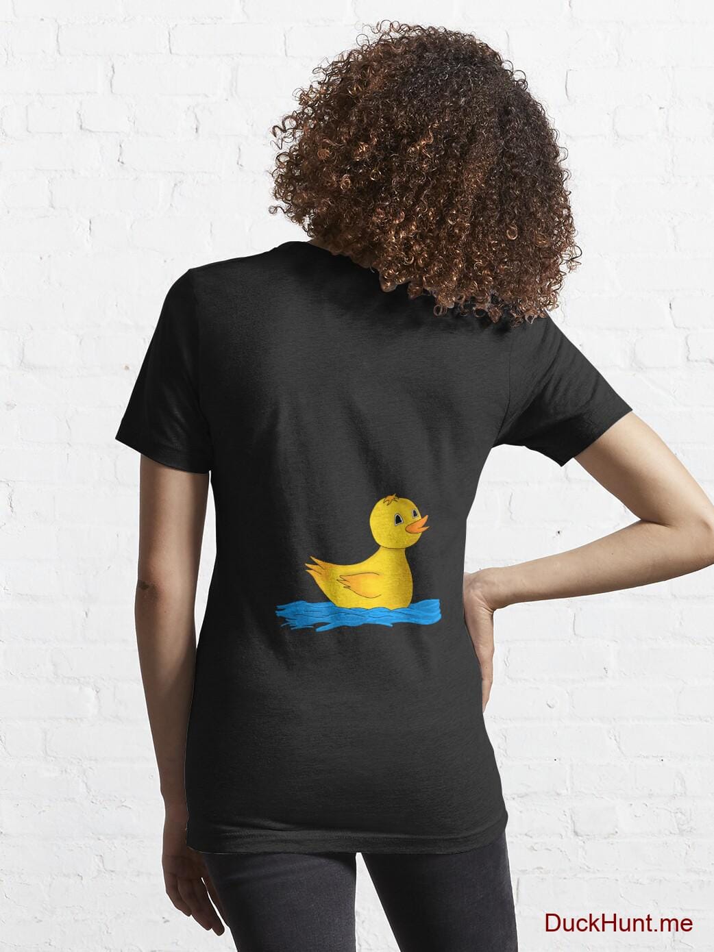 Plastic Duck Black Essential T-Shirt (Back printed) alternative image 4