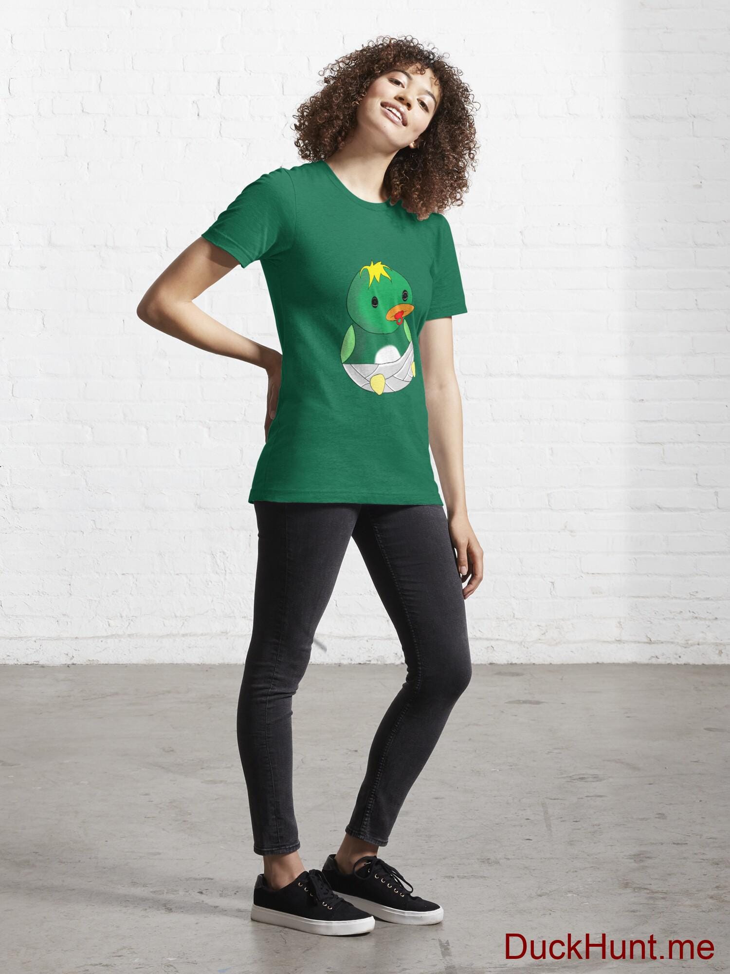 Baby duck Green Essential T-Shirt (Front printed) alternative image 3