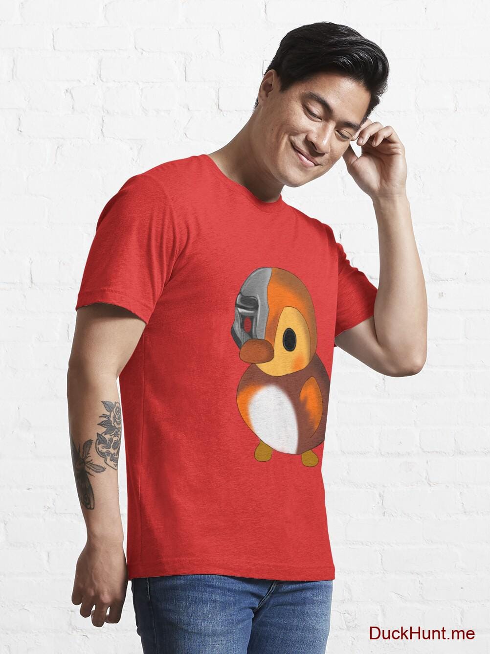 Mechanical Duck Red Essential T-Shirt (Front printed) alternative image 6