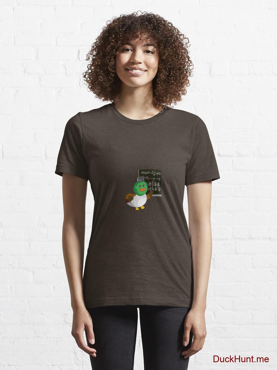Prof Duck Brown Essential T-Shirt (Front printed) alternative image 5