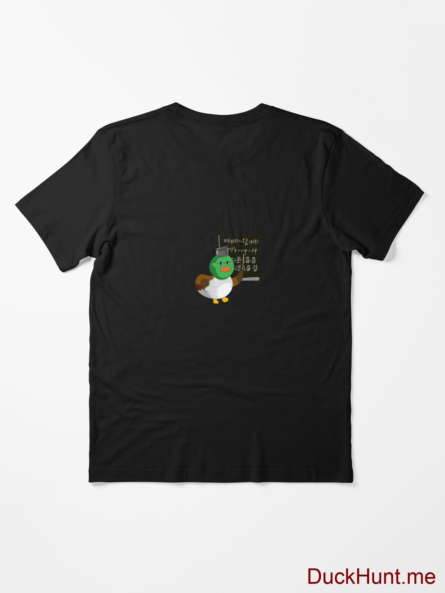 Prof Duck Black Essential T-Shirt (Back printed) alternative image 1