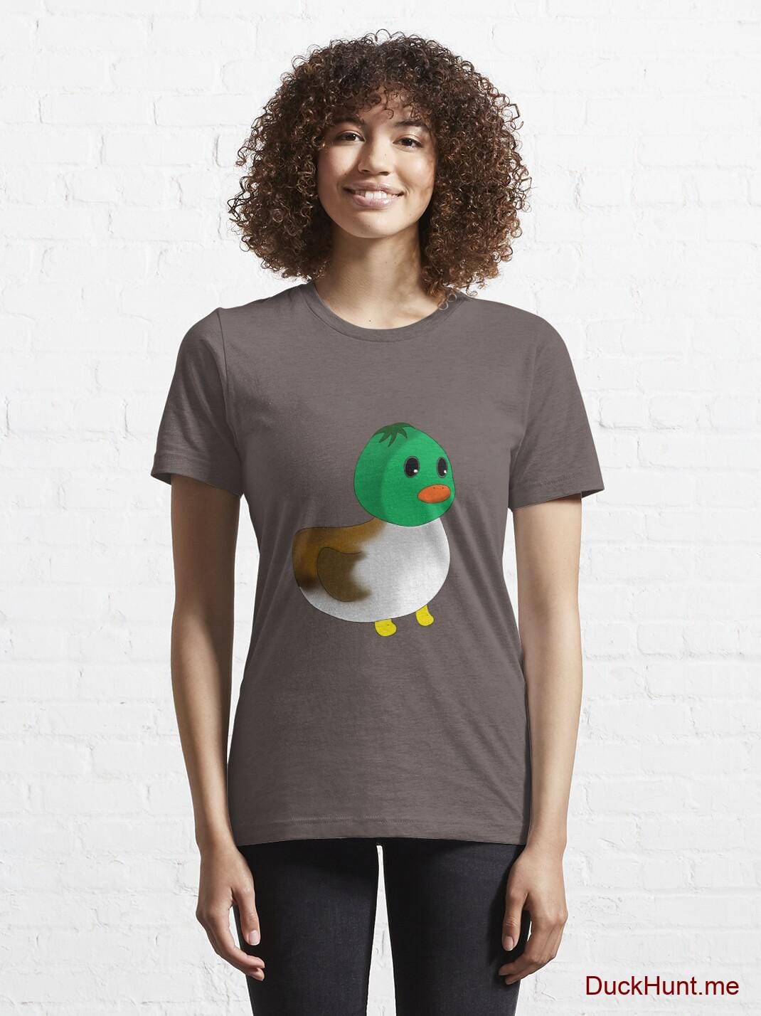 Normal Duck Dark Grey Essential T-Shirt (Front printed) alternative image 5