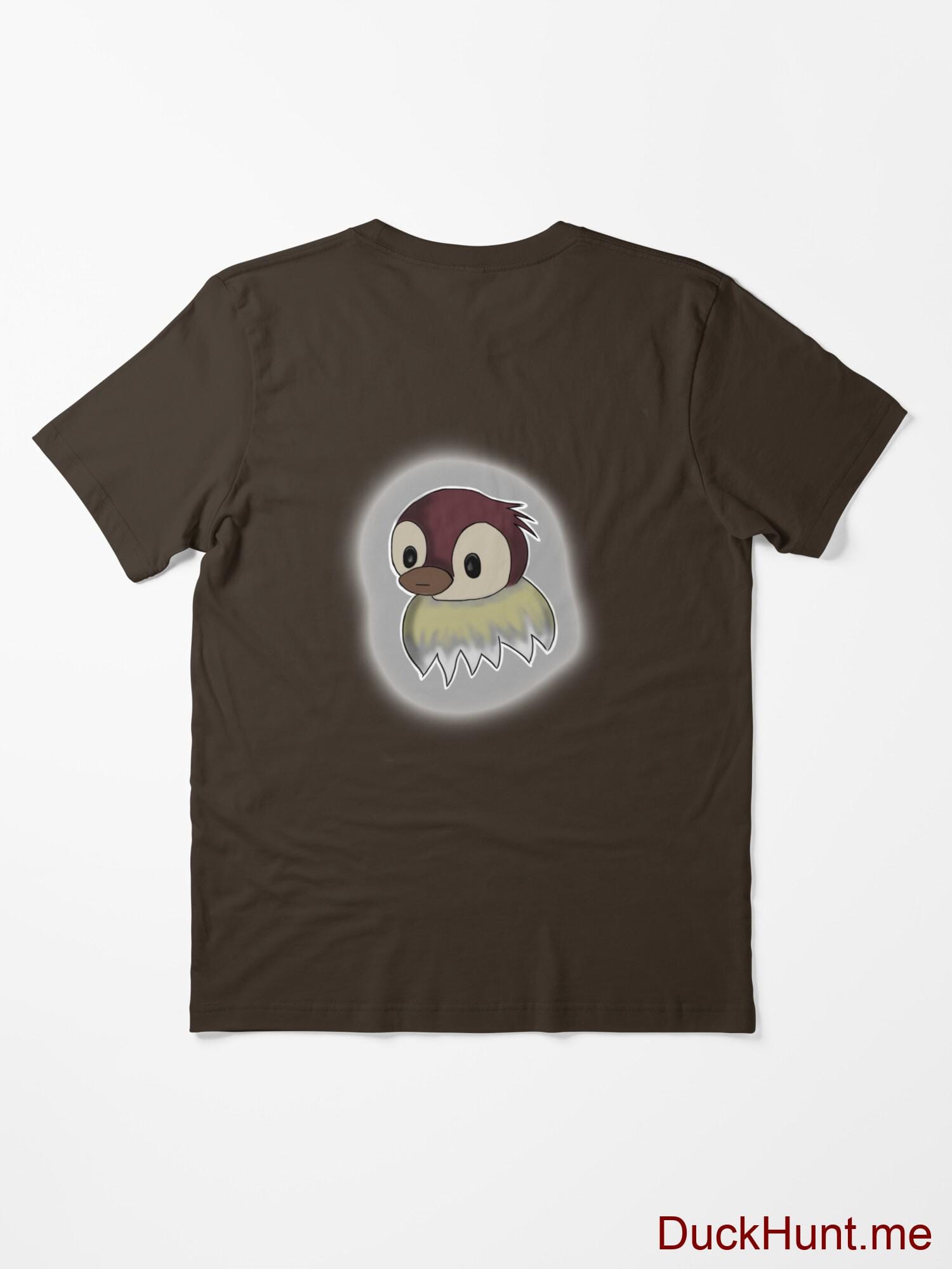 Ghost Duck (foggy) Brown Essential T-Shirt (Back printed) alternative image 1