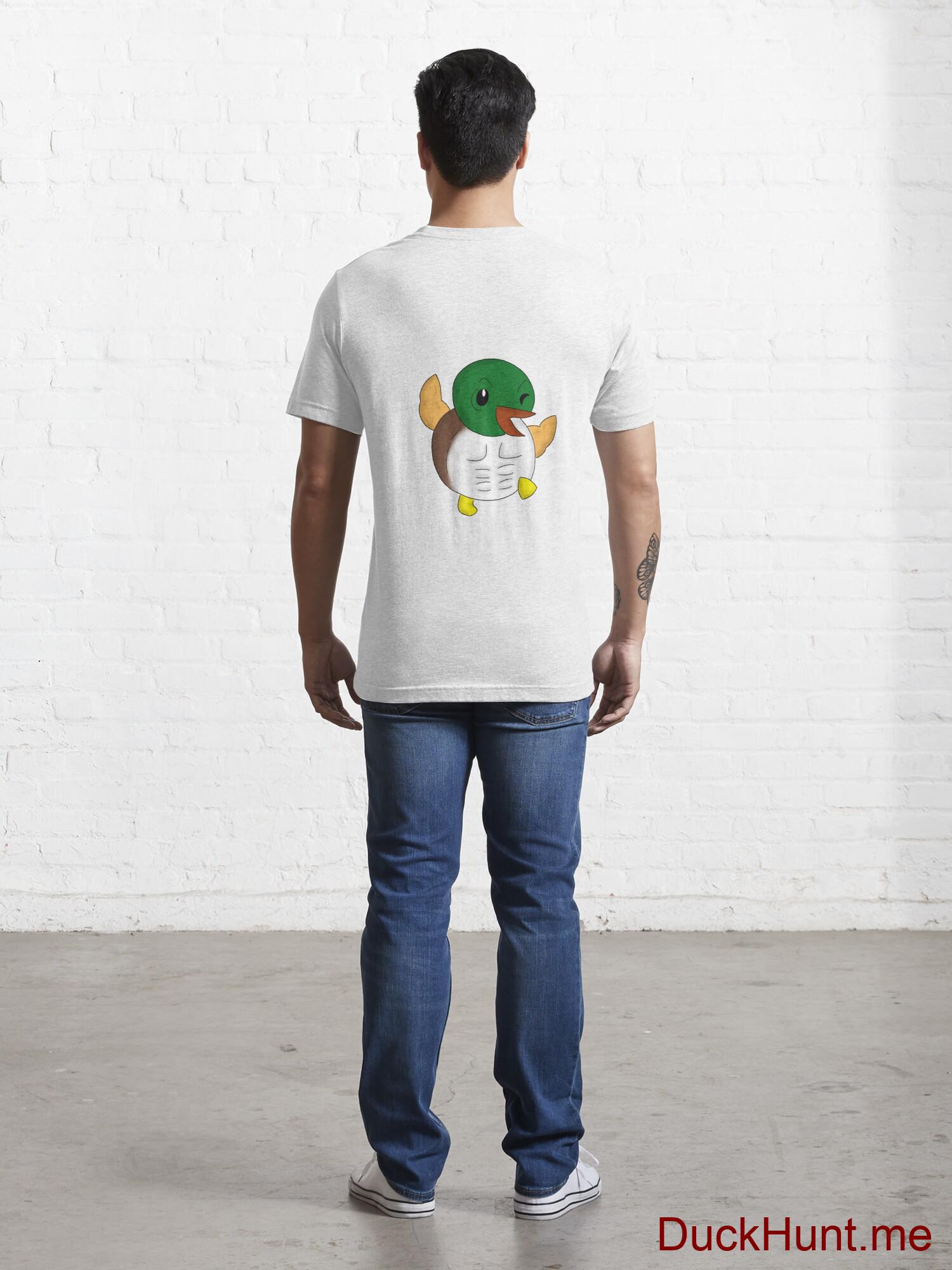 Super duck White Essential T-Shirt (Back printed) alternative image 3