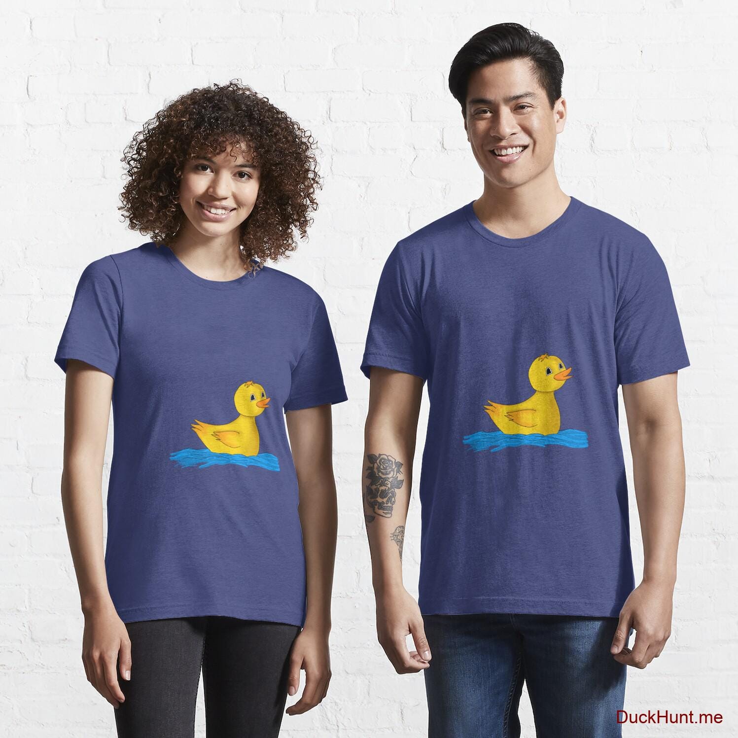 Plastic Duck Blue Essential T-Shirt (Front printed)