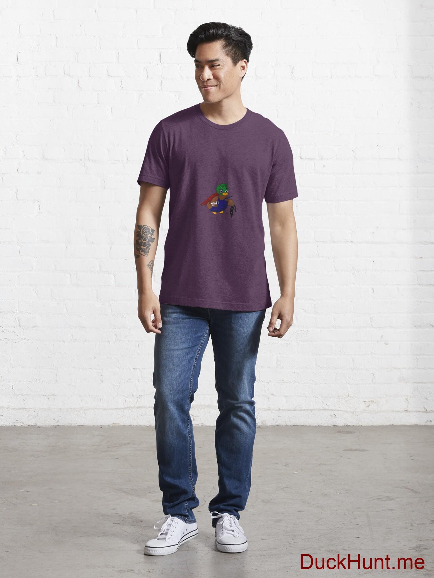 Dead DuckHunt Boss (smokeless) Eggplant Essential T-Shirt (Front printed) alternative image 4