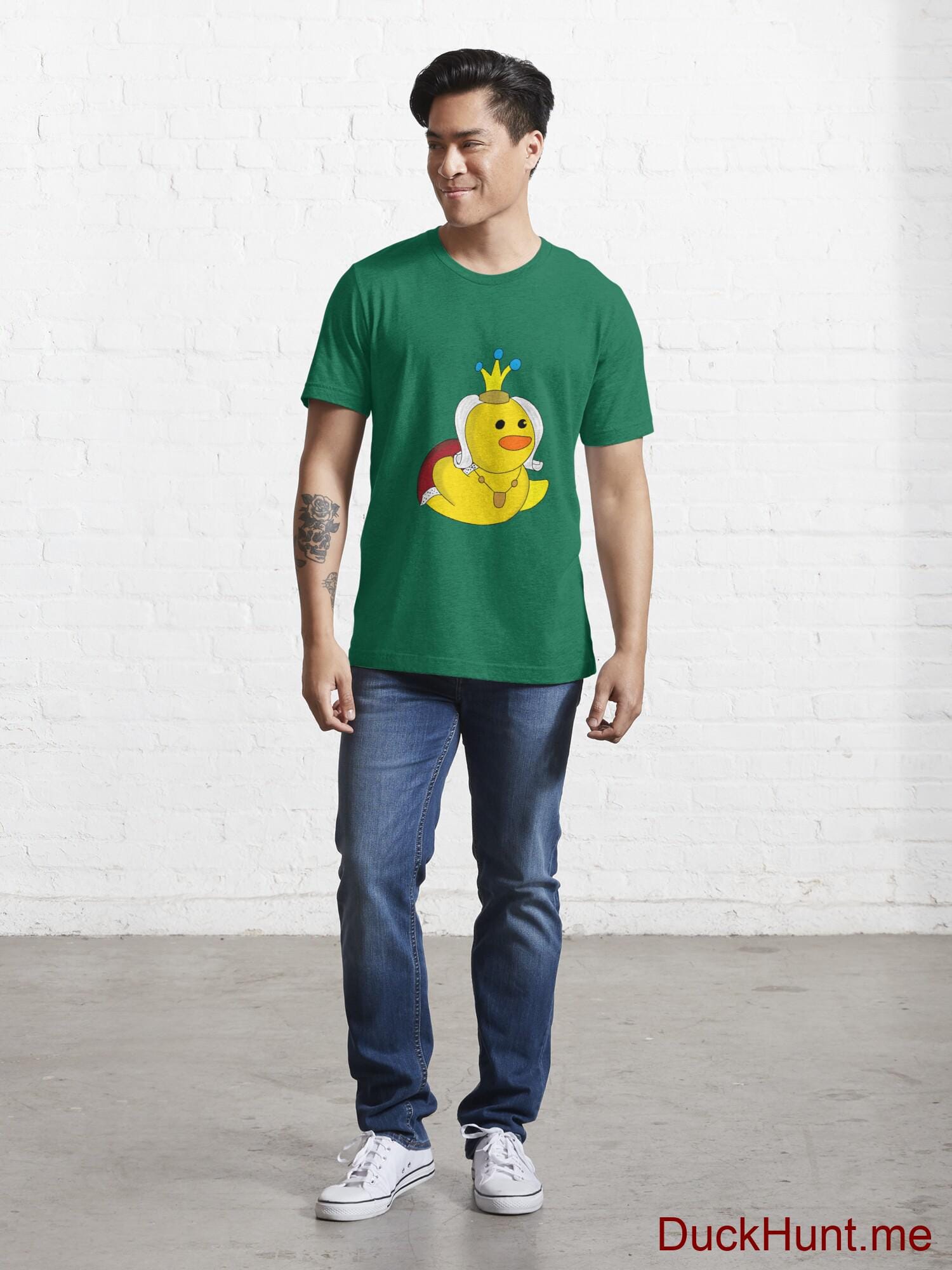 Royal Duck Green Essential T-Shirt (Front printed) alternative image 4