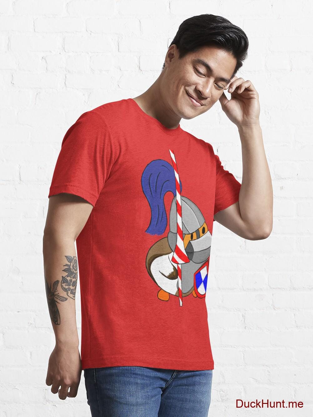 Armored Duck Red Essential T-Shirt (Front printed) alternative image 6