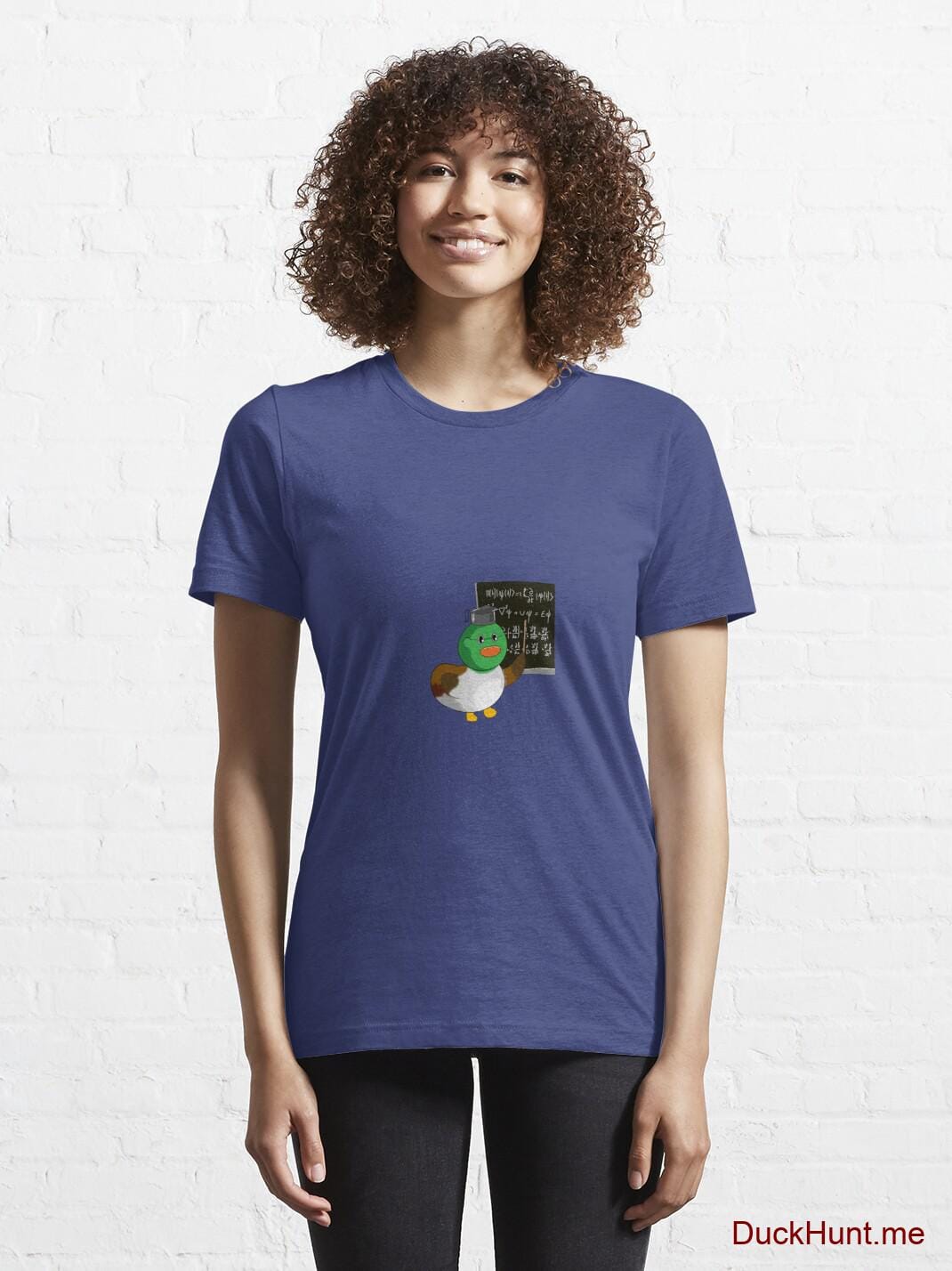Prof Duck Blue Essential T-Shirt (Front printed) alternative image 5