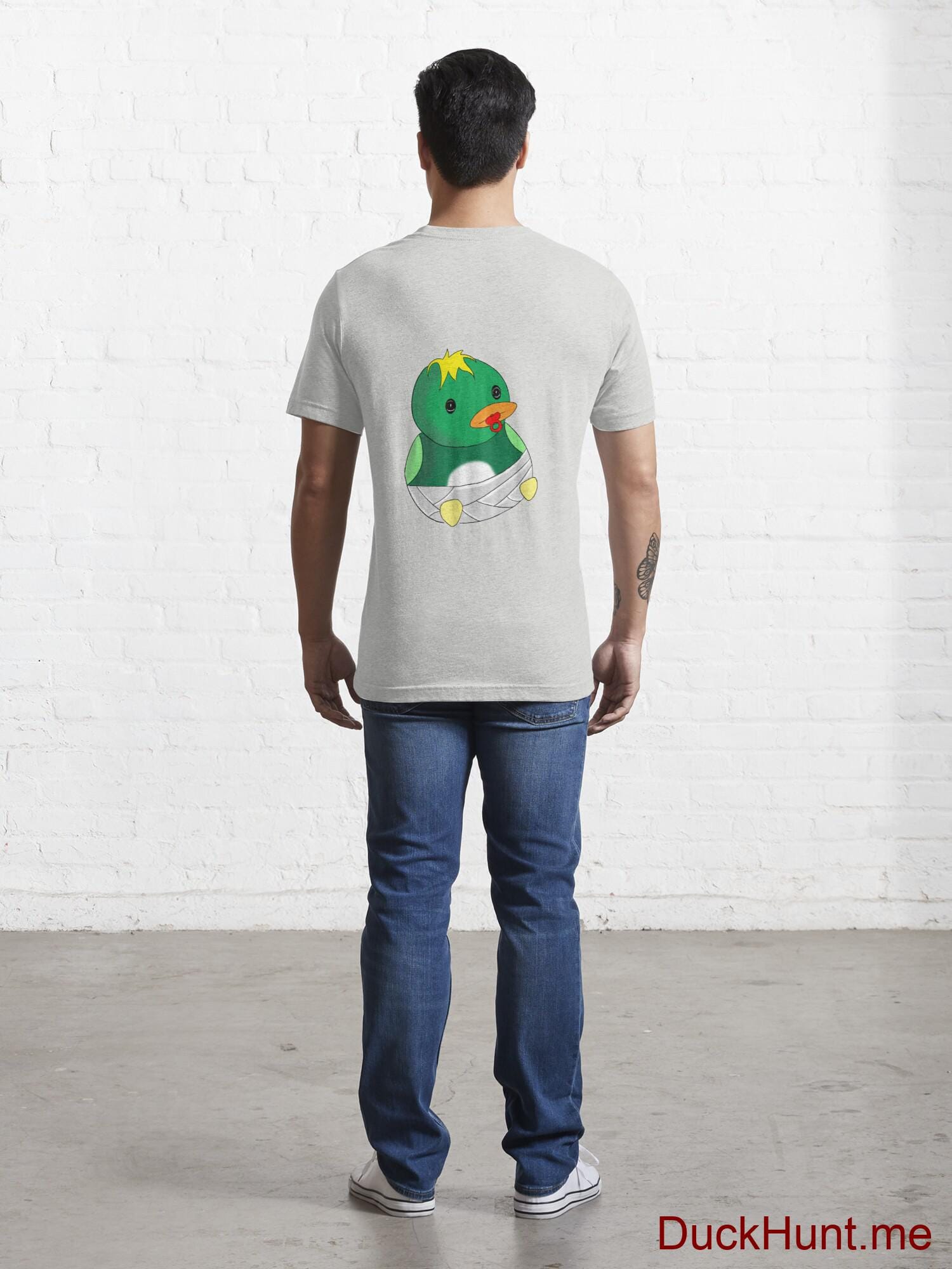 Baby duck Light Grey Essential T-Shirt (Back printed) alternative image 3