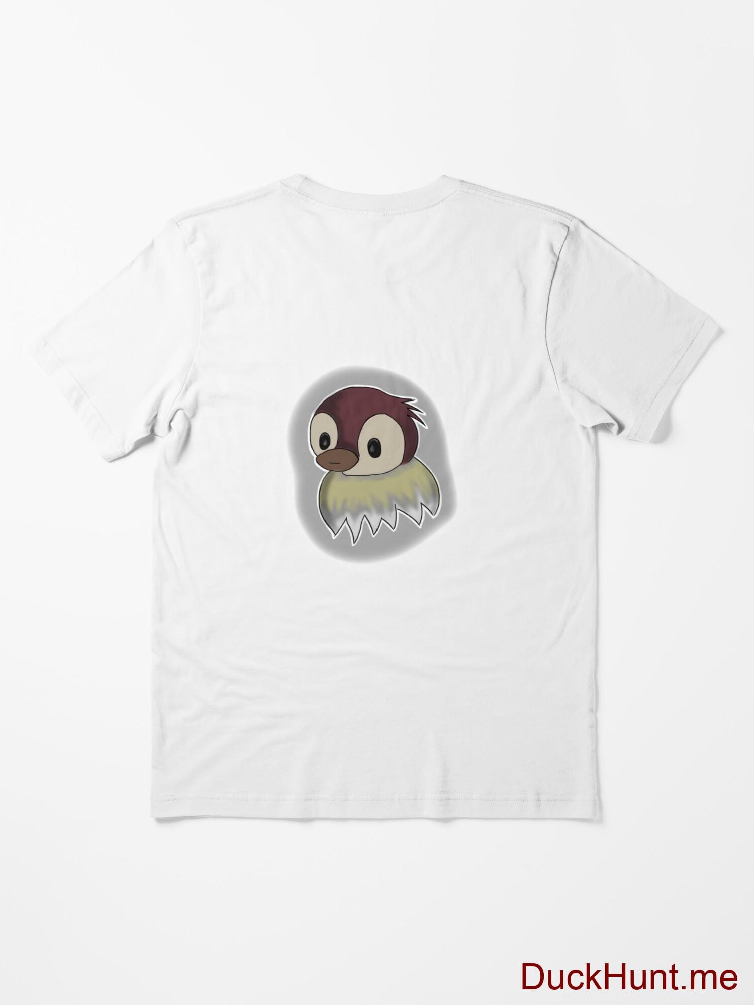 Ghost Duck (foggy) White Essential T-Shirt (Back printed) alternative image 1