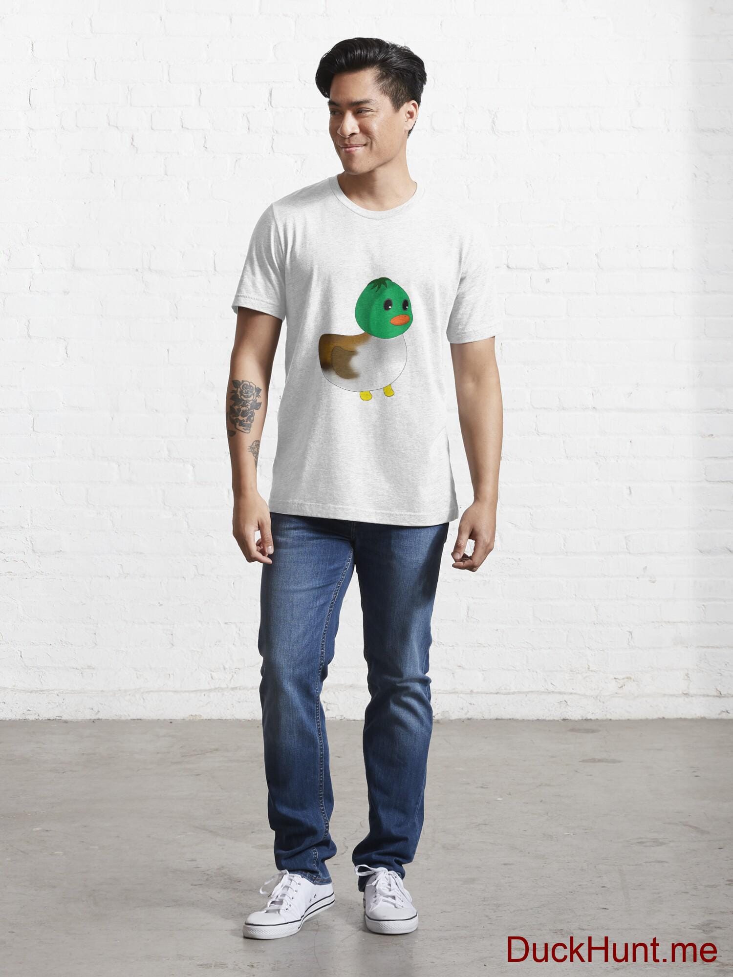 Normal Duck White Essential T-Shirt (Front printed) alternative image 4