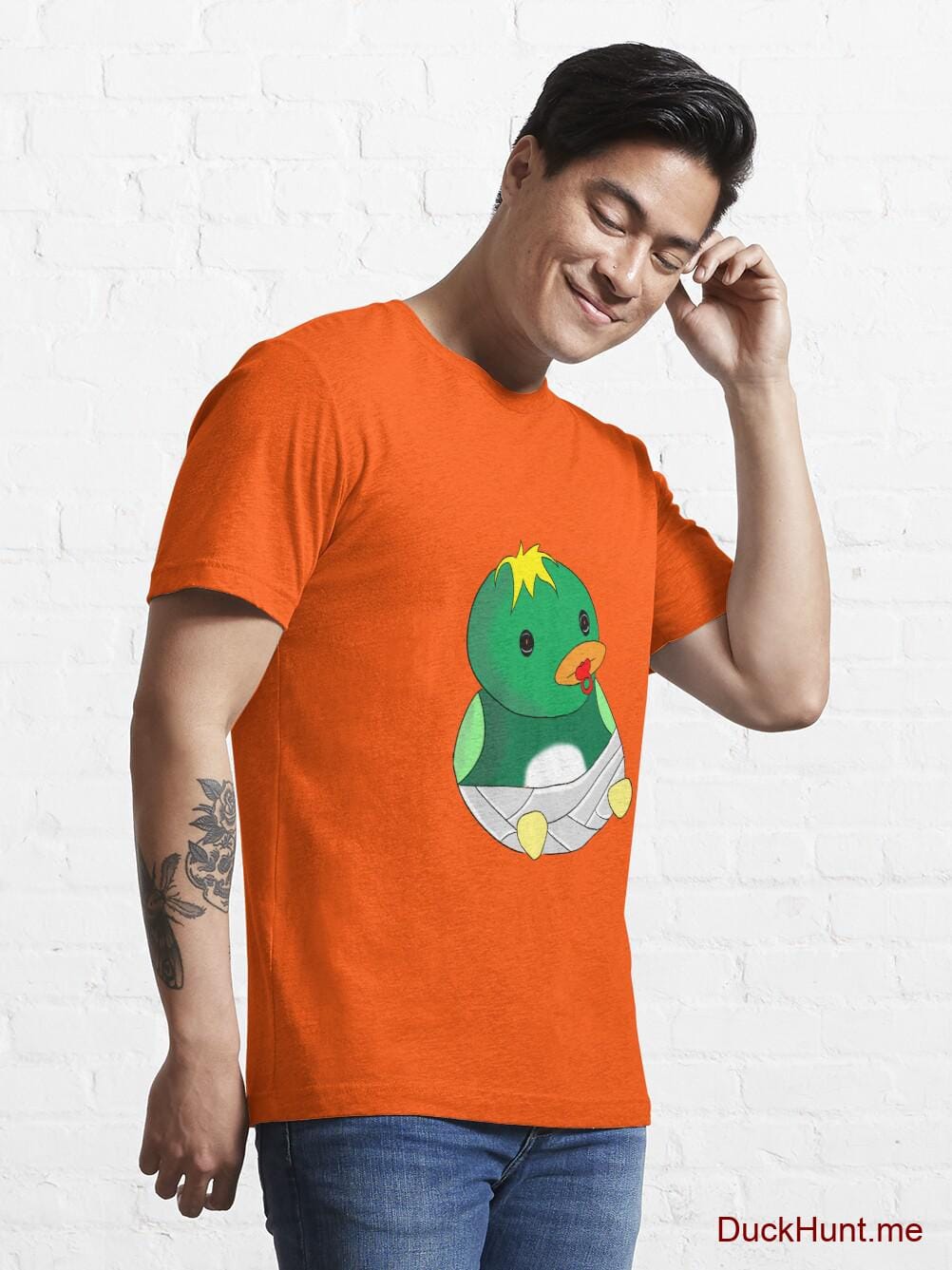 Baby duck Orange Essential T-Shirt (Front printed) alternative image 6