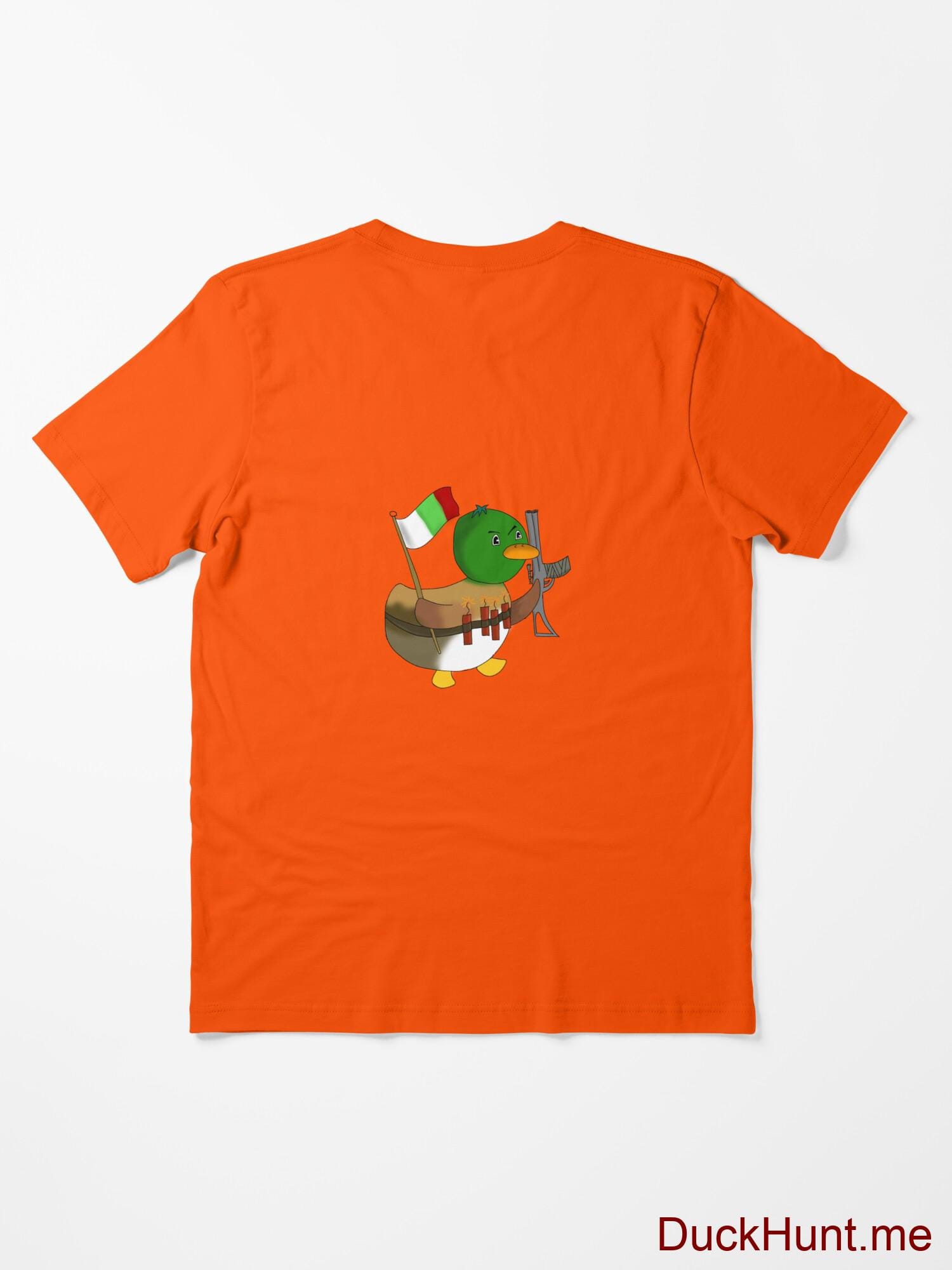 Kamikaze Duck Orange Essential T-Shirt (Back printed) alternative image 1