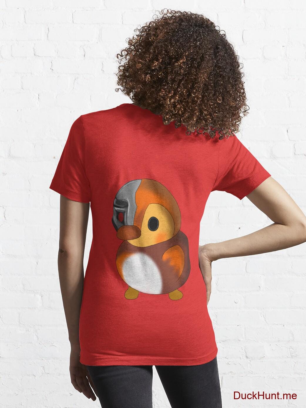 Mechanical Duck Red Essential T-Shirt (Back printed) alternative image 4
