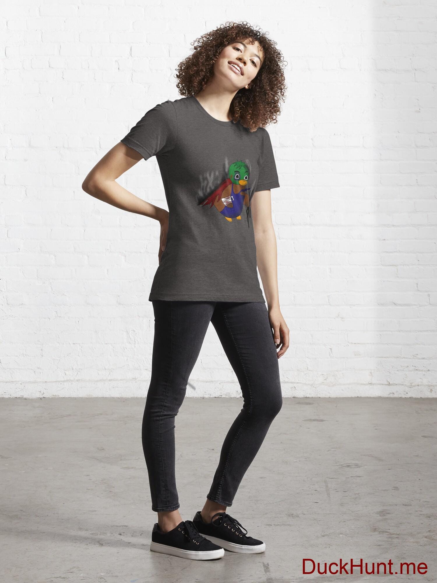Dead Boss Duck (smoky) Charcoal Heather Essential T-Shirt (Front printed) alternative image 3