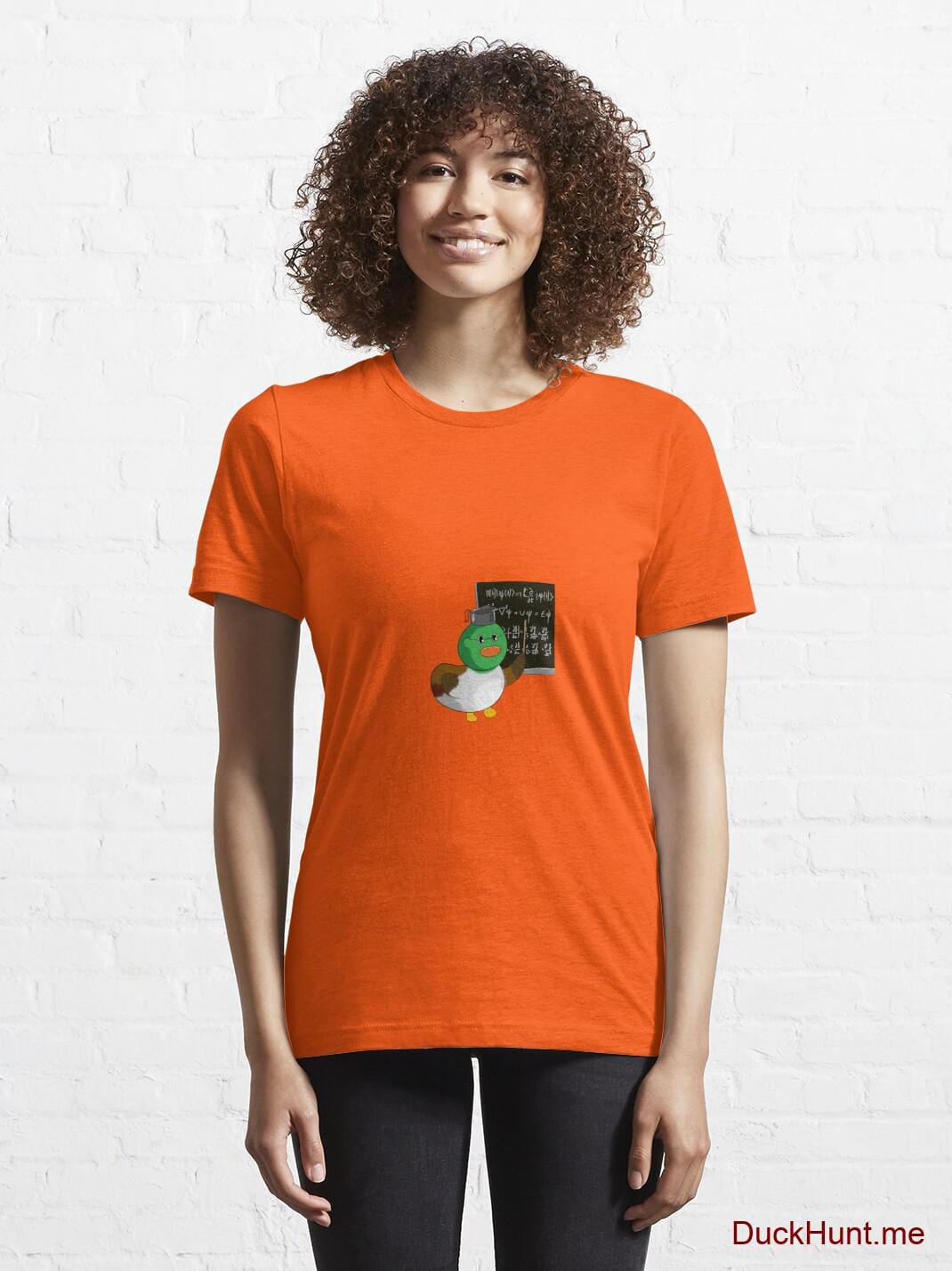 Prof Duck Orange Essential T-Shirt (Front printed) alternative image 5