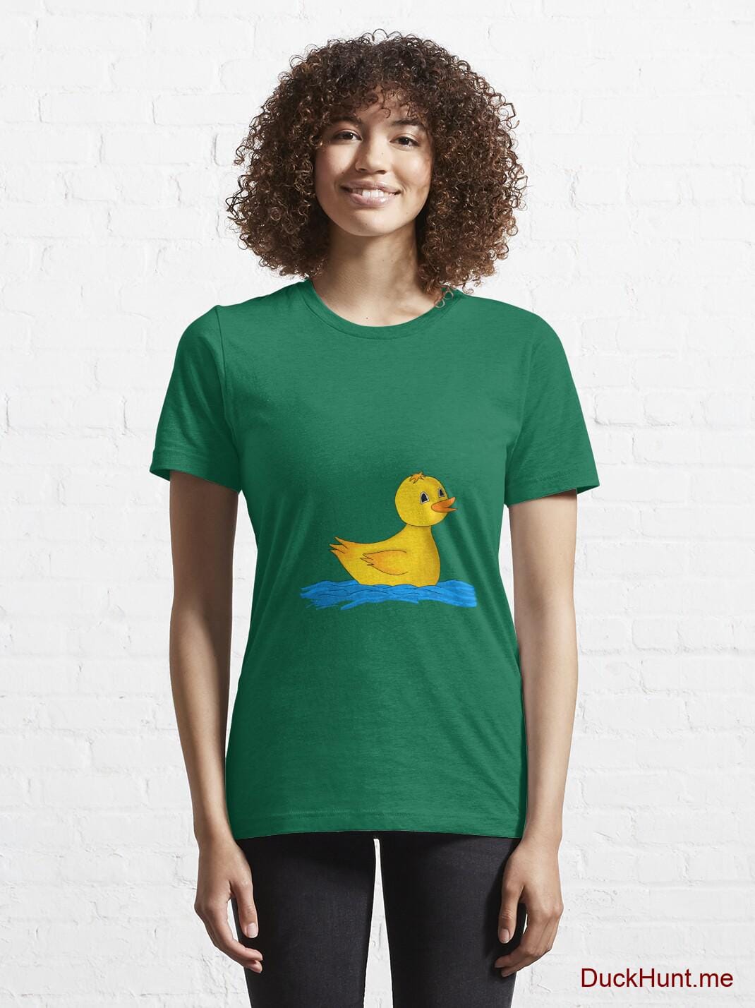 Plastic Duck Green Essential T-Shirt (Front printed) alternative image 5