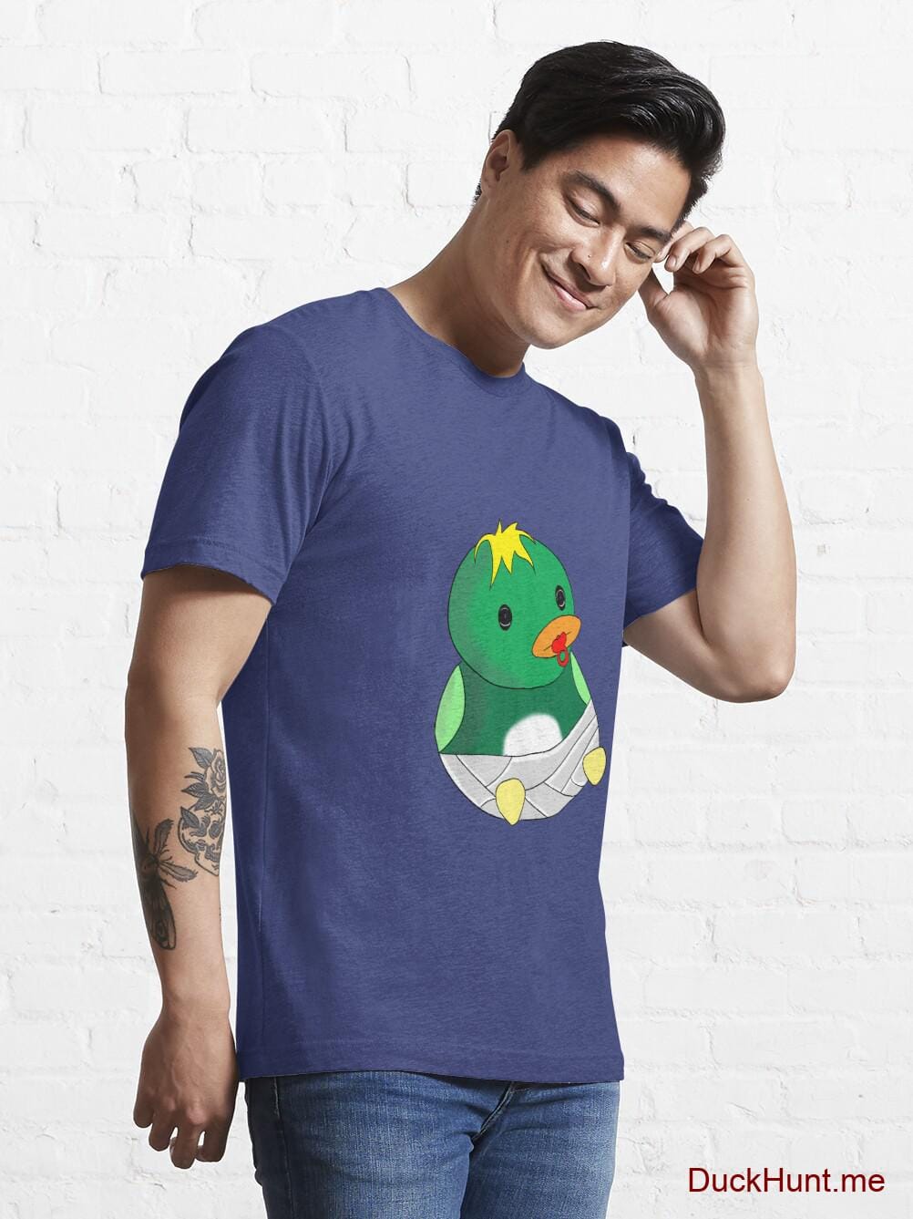 Baby duck Blue Essential T-Shirt (Front printed) alternative image 6