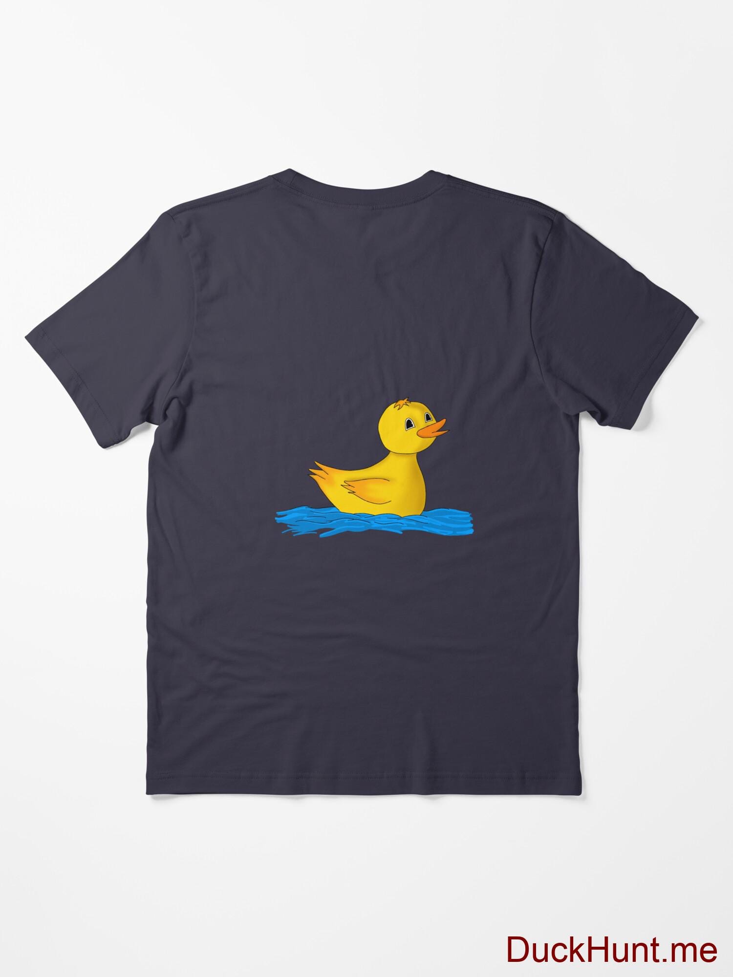 Plastic Duck Dark Blue Essential T-Shirt (Back printed) alternative image 1