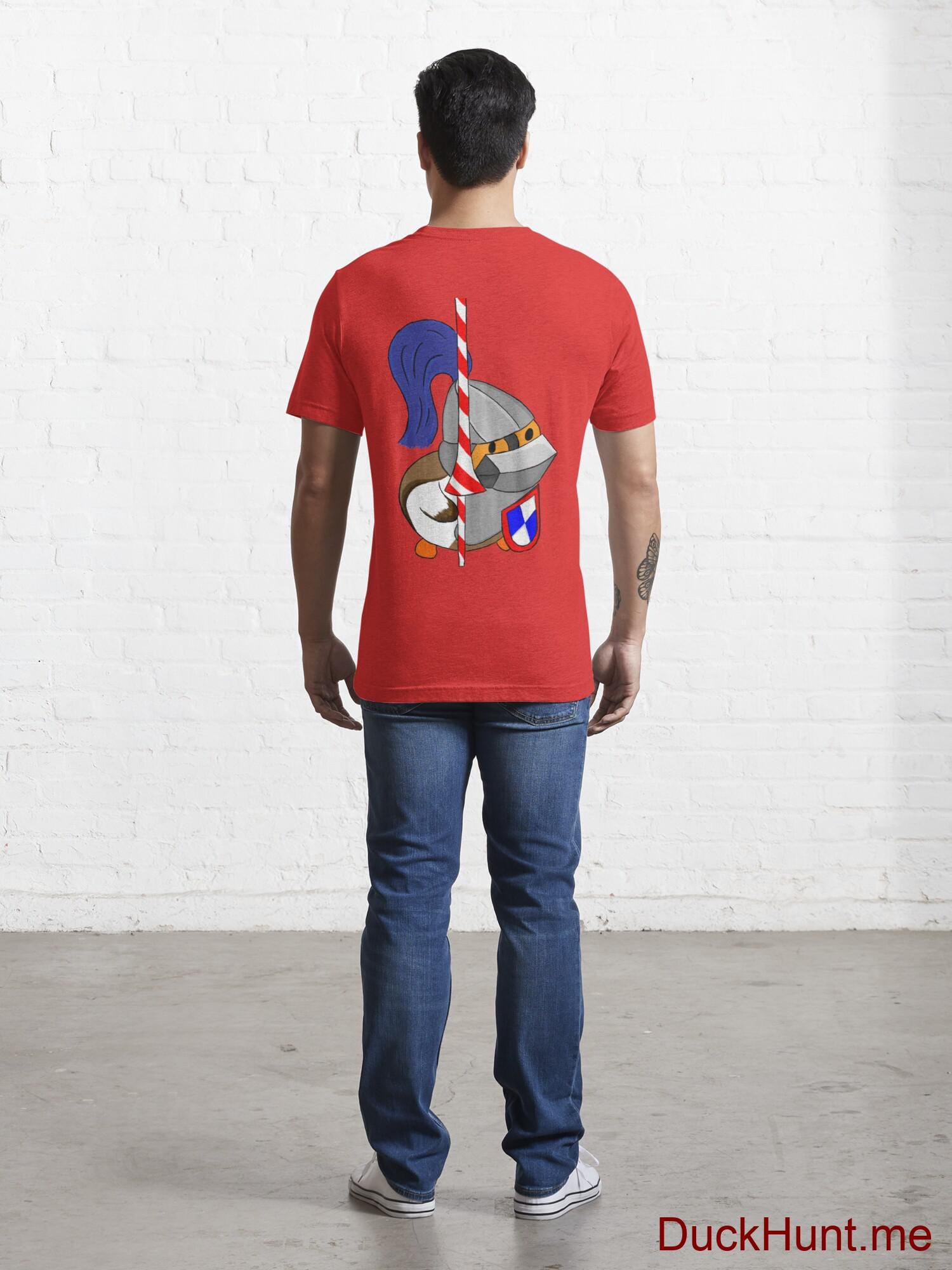 Armored Duck Red Essential T-Shirt (Back printed) alternative image 3