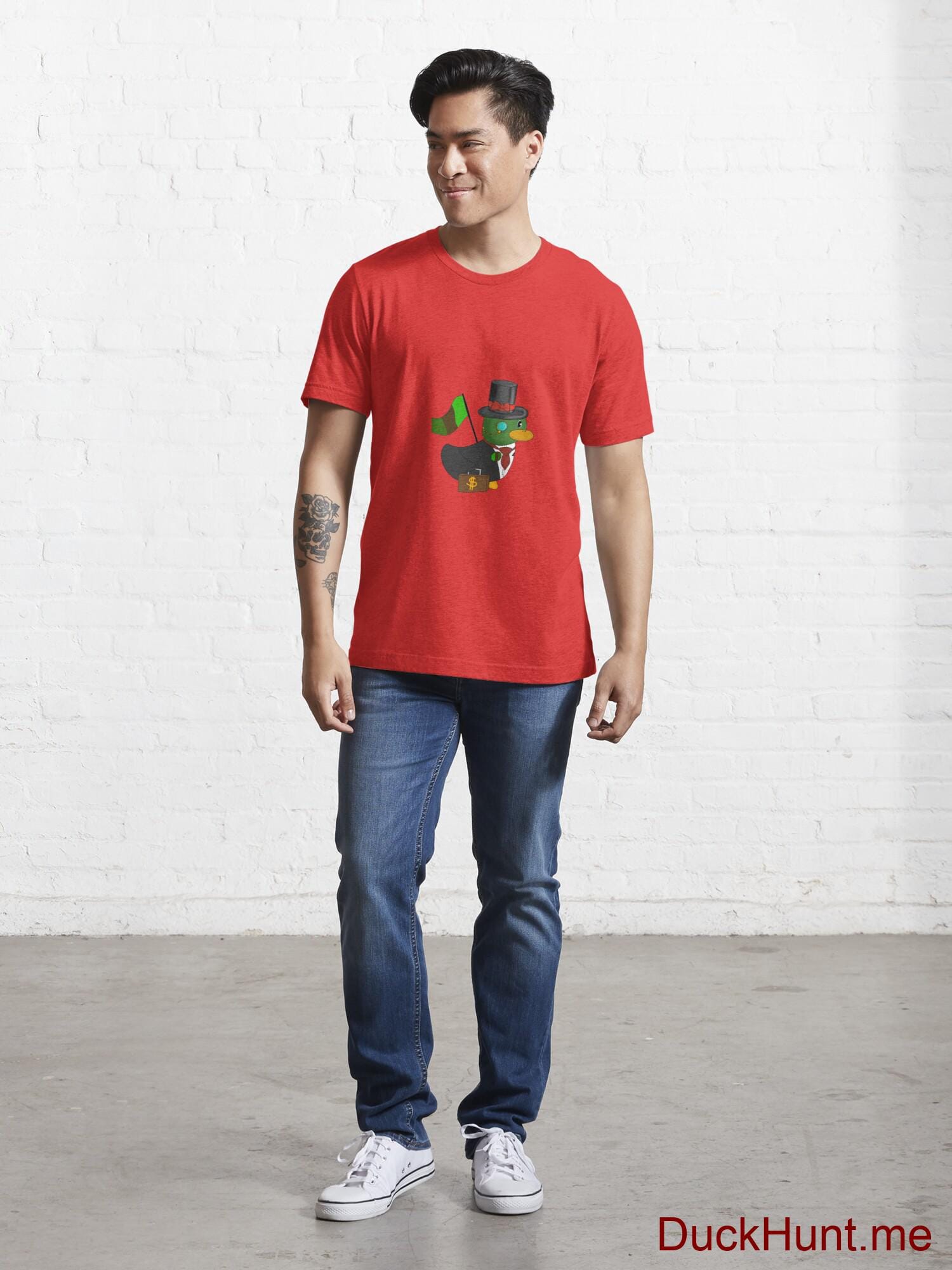 Golden Duck Red Essential T-Shirt (Front printed) alternative image 4