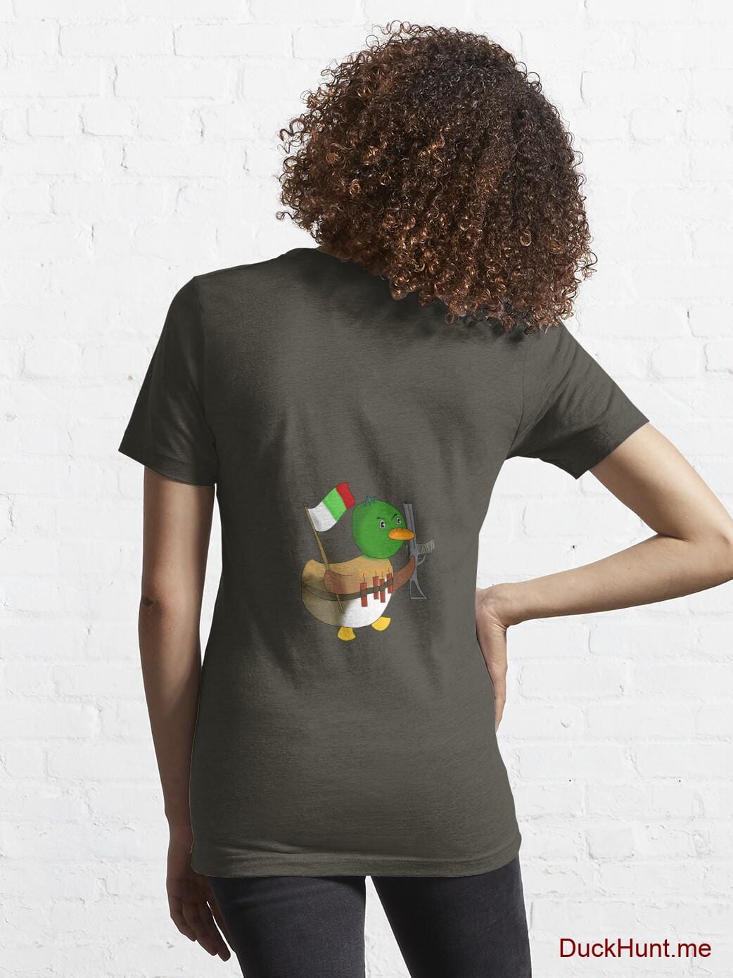 Kamikaze Duck Army Essential T-Shirt (Back printed) alternative image 4