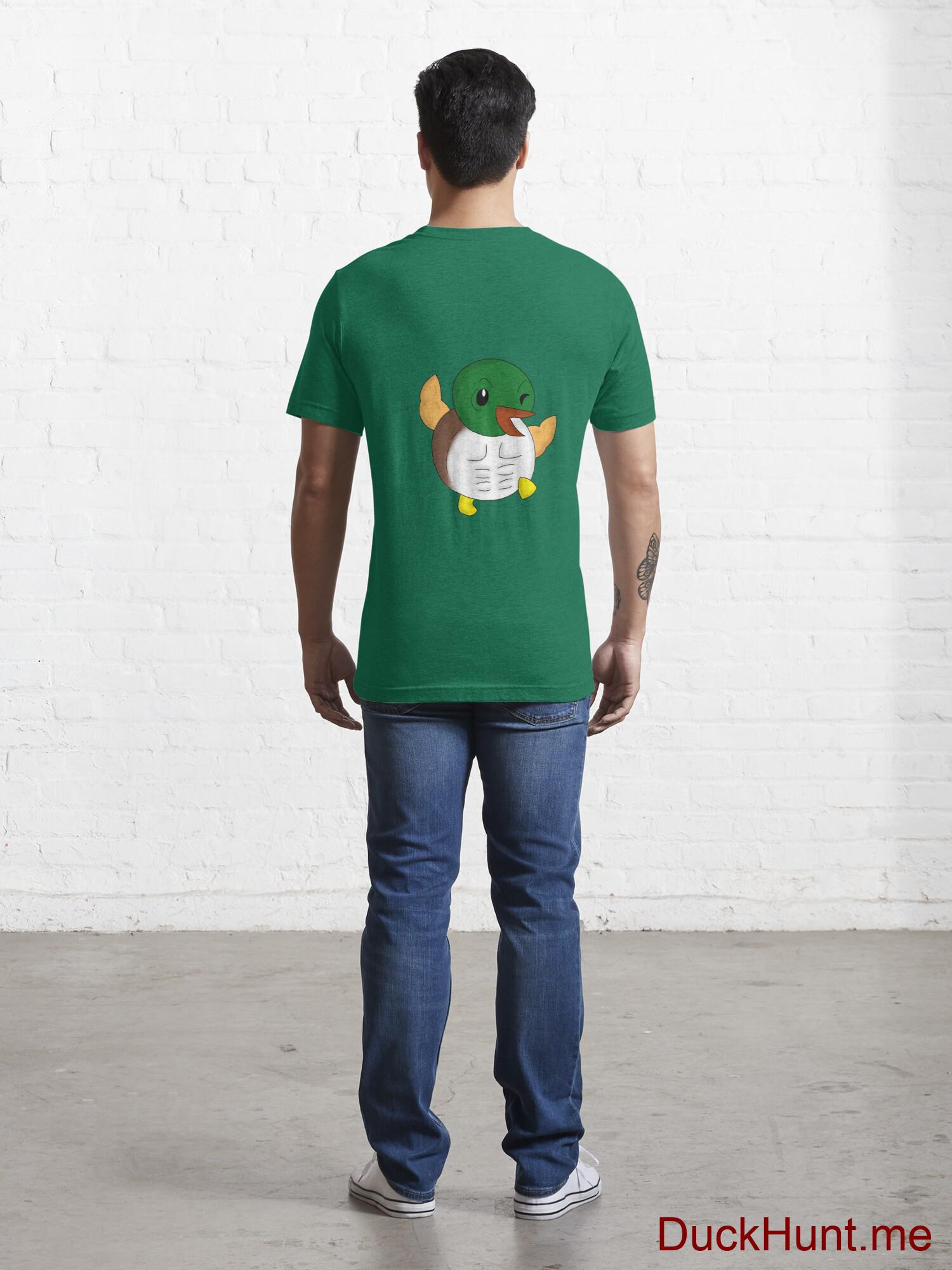 Super duck Green Essential T-Shirt (Back printed) alternative image 3