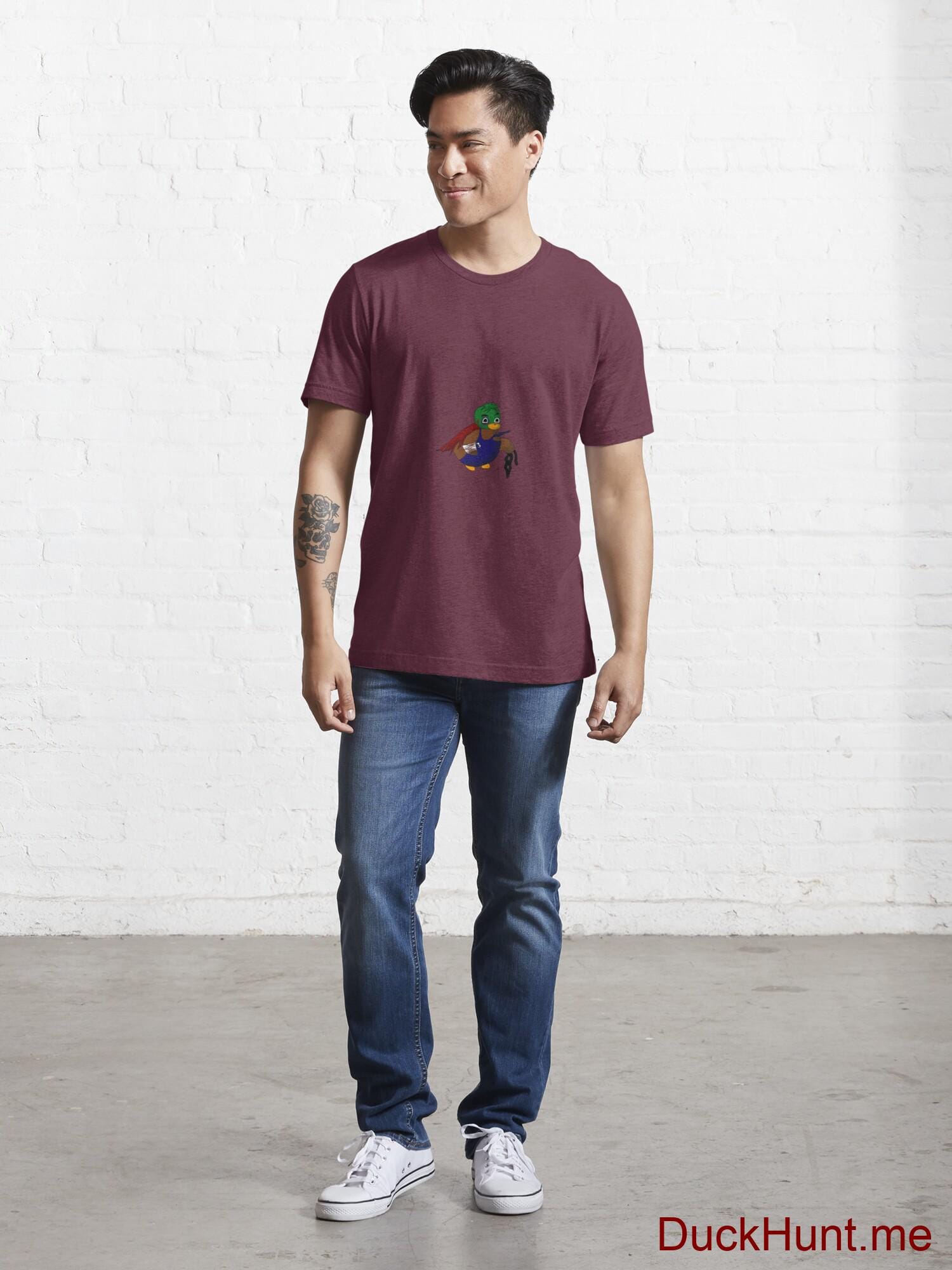 Dead DuckHunt Boss (smokeless) Dark Red Essential T-Shirt (Front printed) alternative image 4