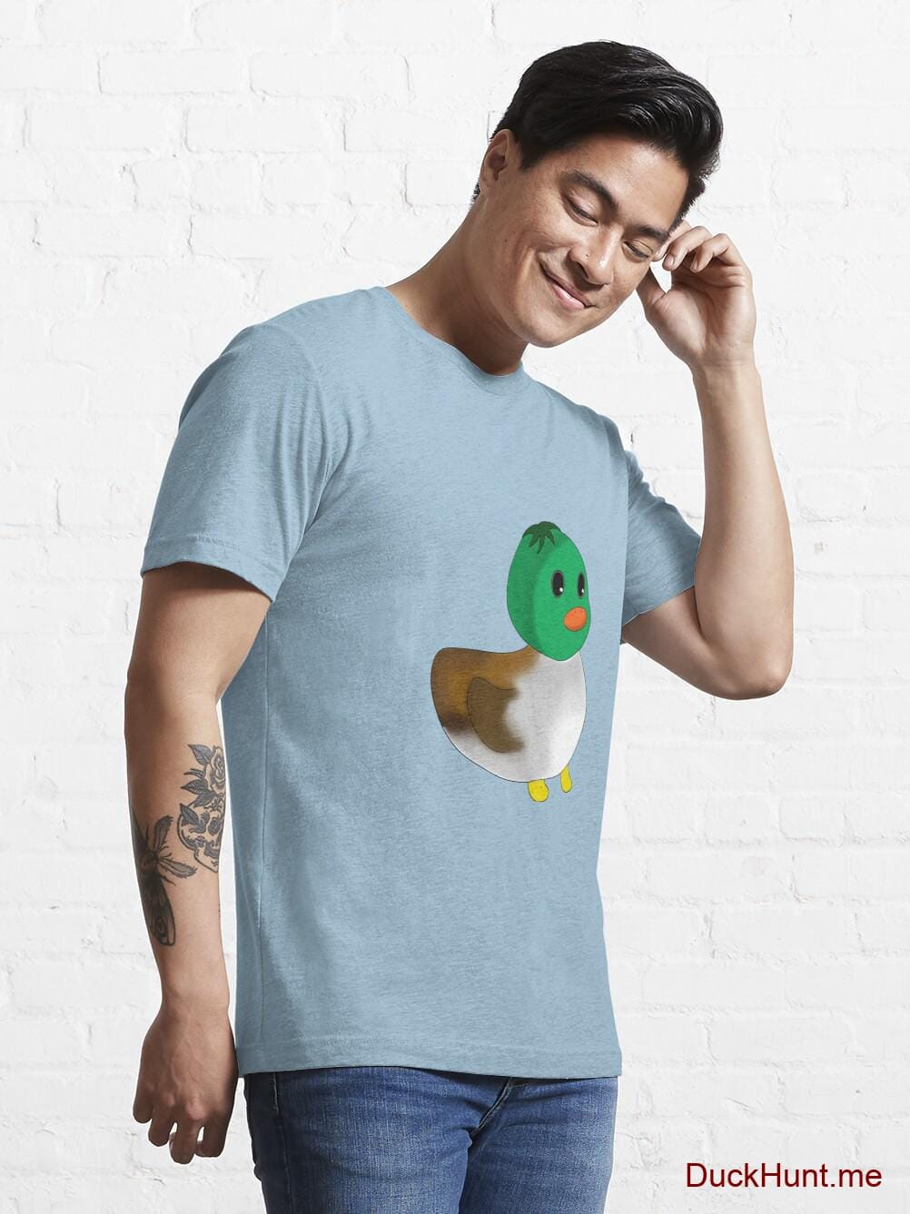 Normal Duck Light Blue Essential T-Shirt (Front printed) alternative image 6