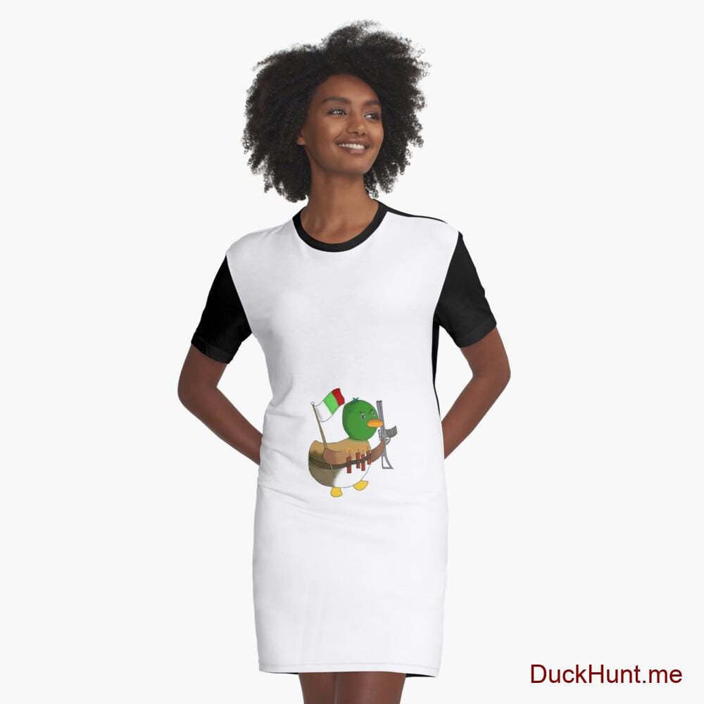 Kamikaze Duck Graphic T-Shirt Dress