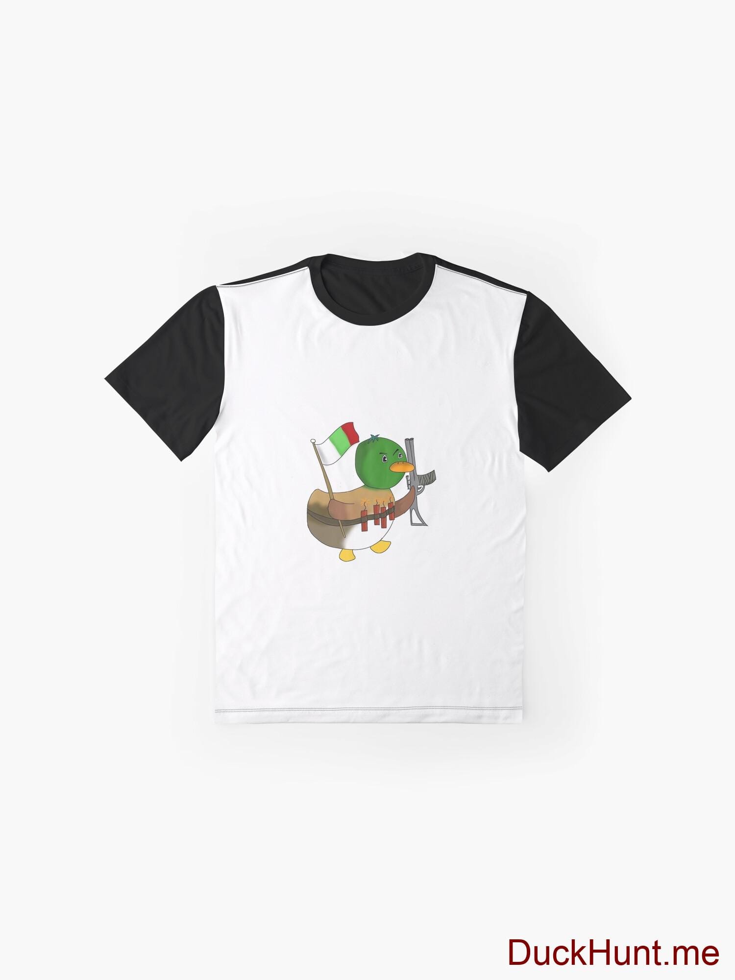 Kamikaze Duck Black Graphic T-Shirt alternative image 3