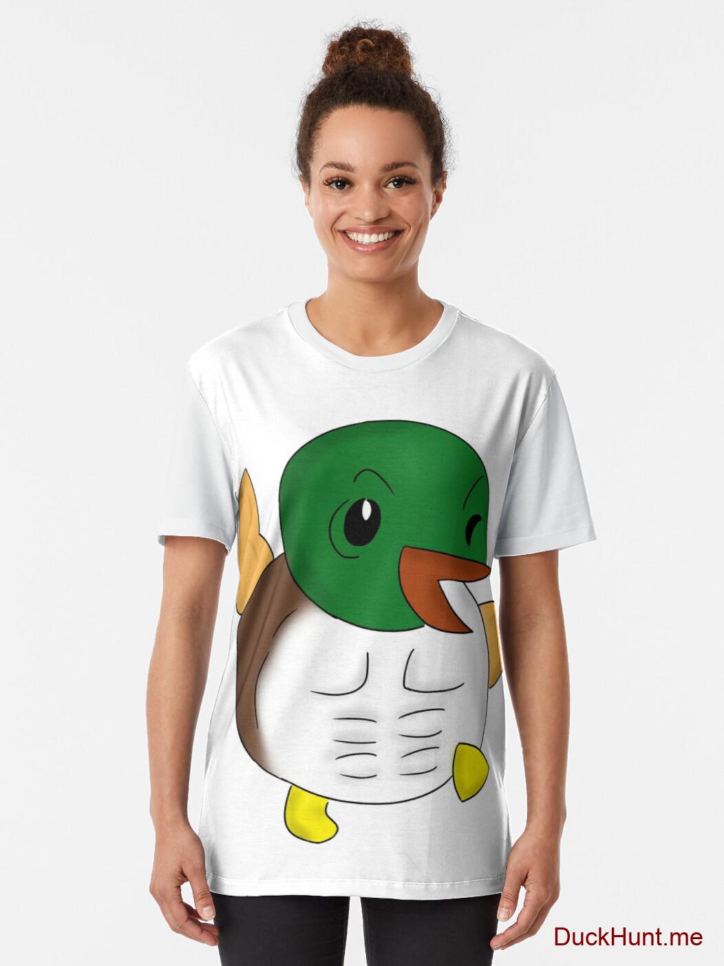 Super duck White Graphic T-Shirt alternative image 1
